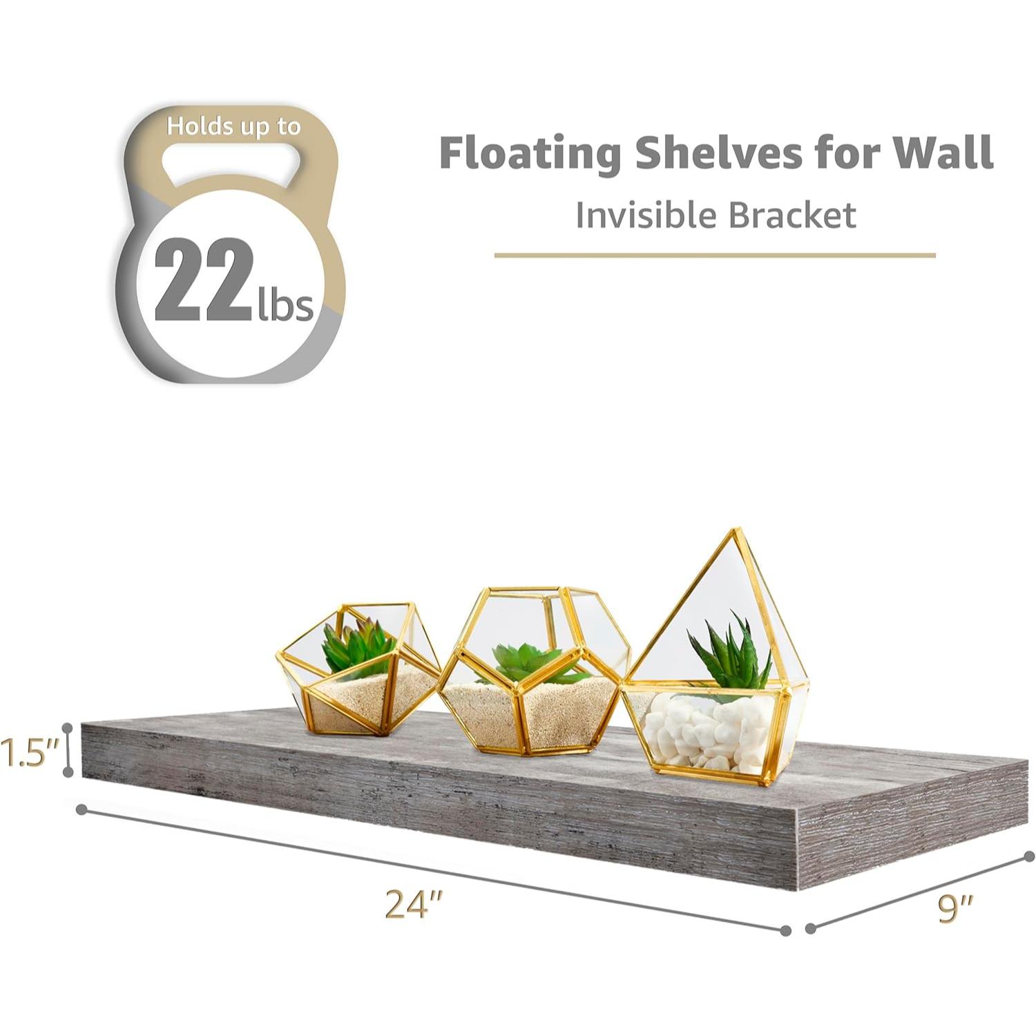 SORBUS WD-FLT-GRW Wall-Mounted-Shelving - View #2