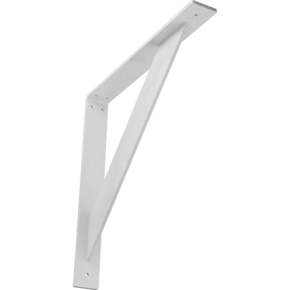 Ekena Millwork BKTM02X16X16TRHWH Traditional 16-in x 2-in x 16-in White Steel Countertop support bracket