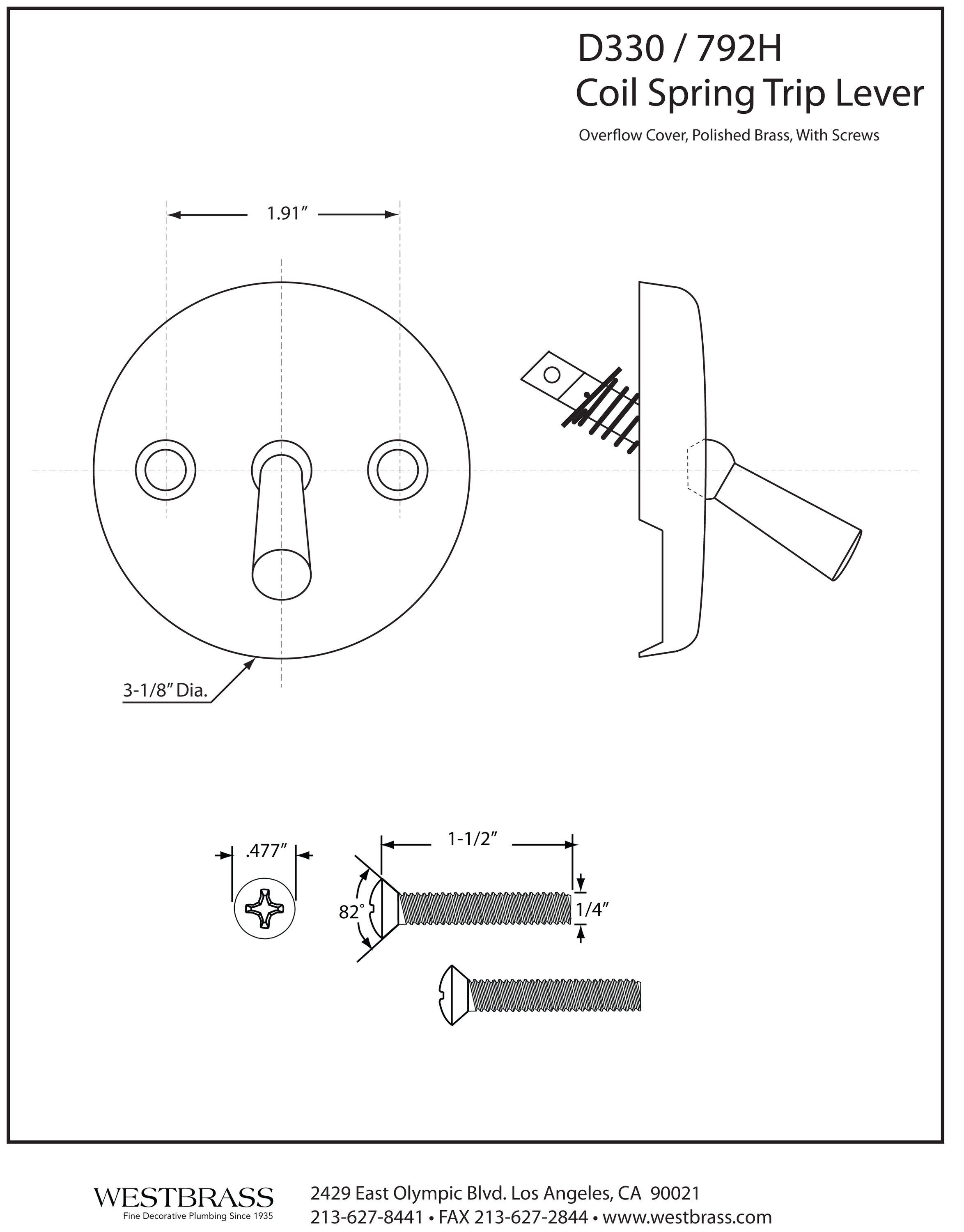 WESTBRASS D330-62 Tub-Drain-Accessories - View #2