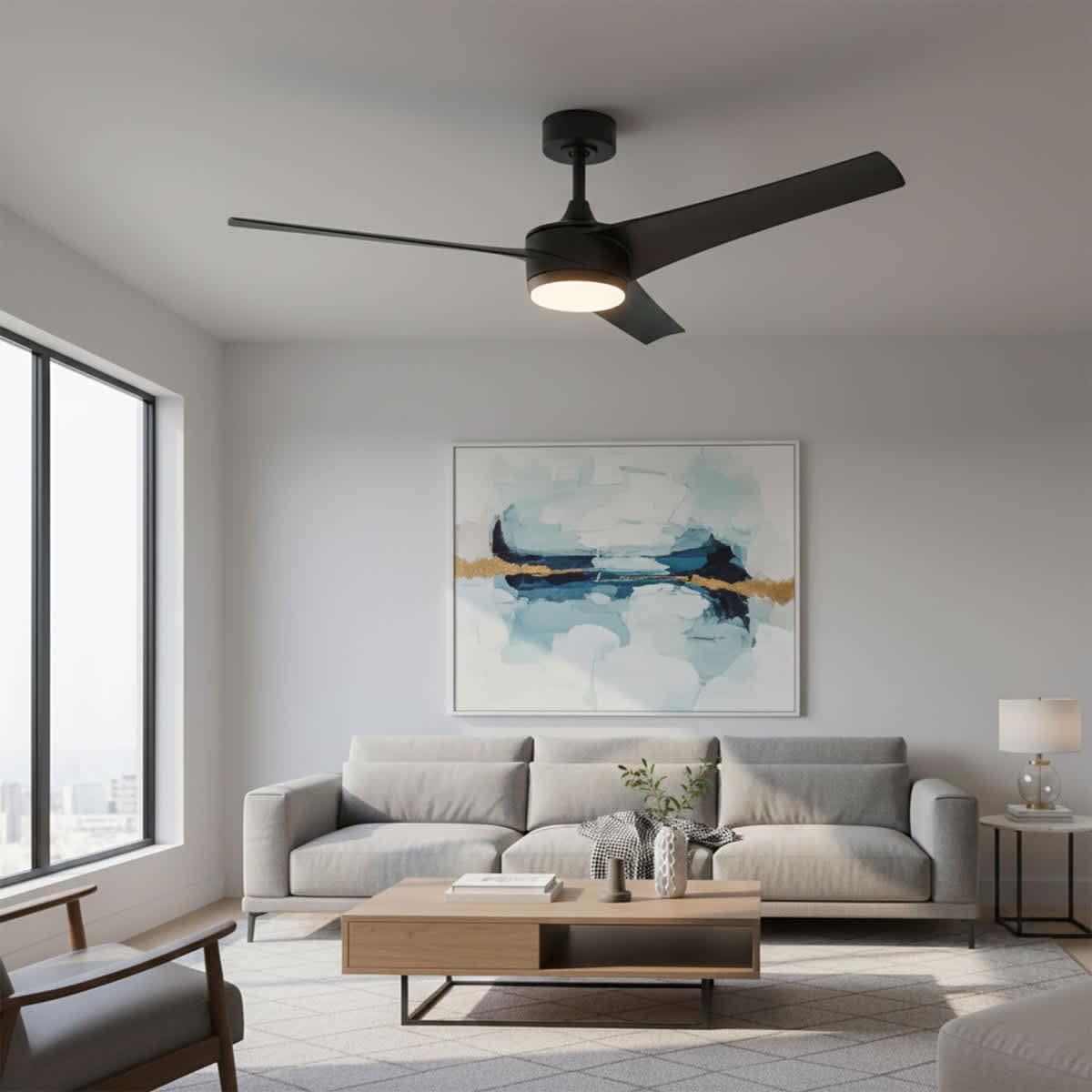 East Grove Home E-FR-032552L-WT Ceiling-Fans - View #5
