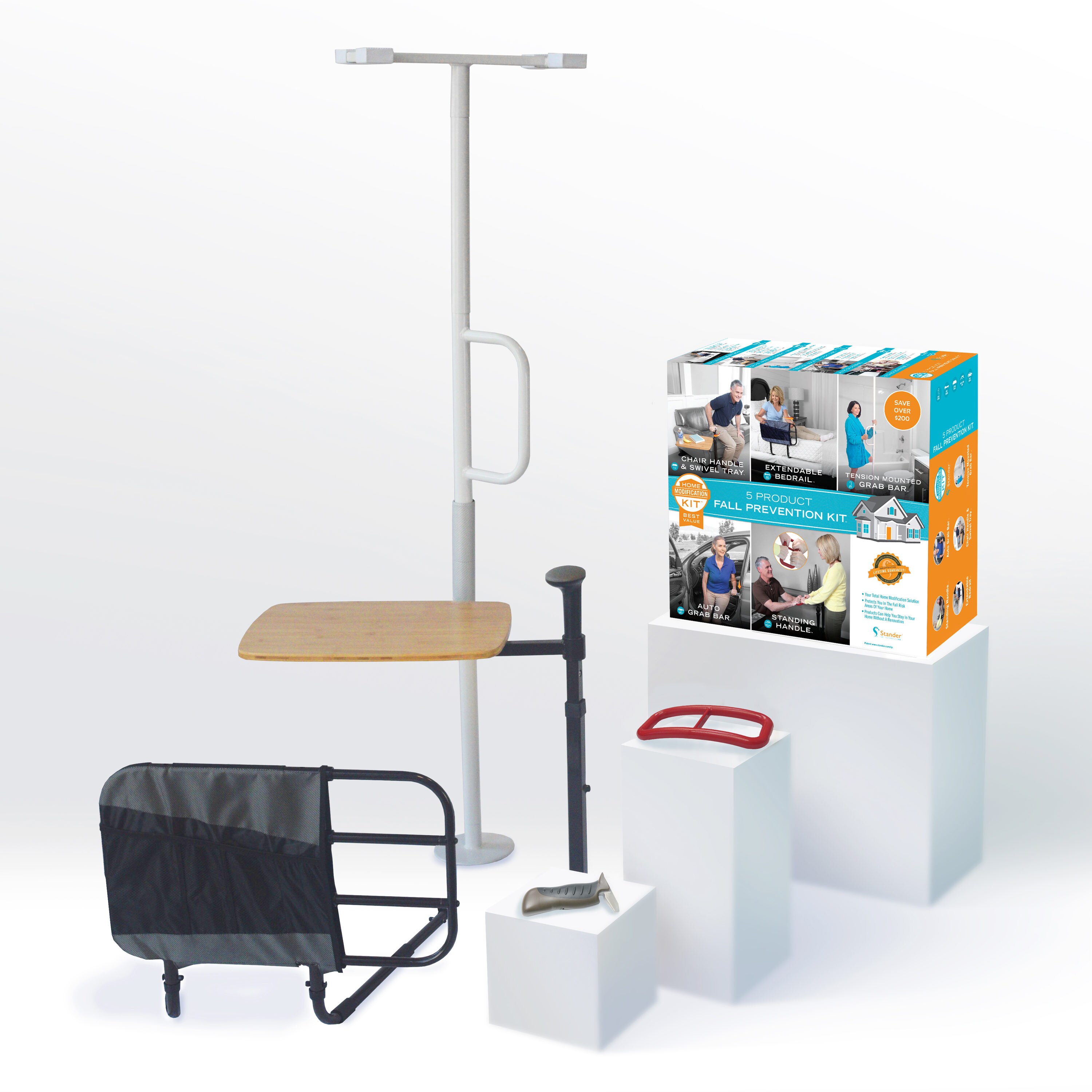 Stander 1200 White Toilet Safety Rails