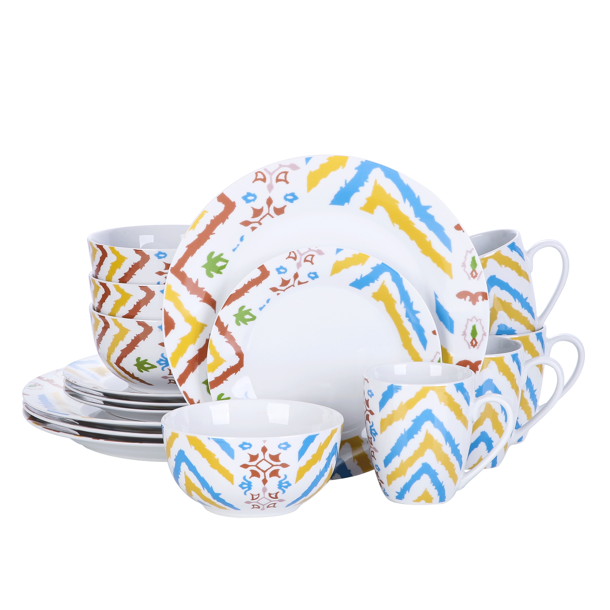 CASAINC YS-AS-16 16-Piece Multiple Colors/Finishes Porcelain Dinnerware
