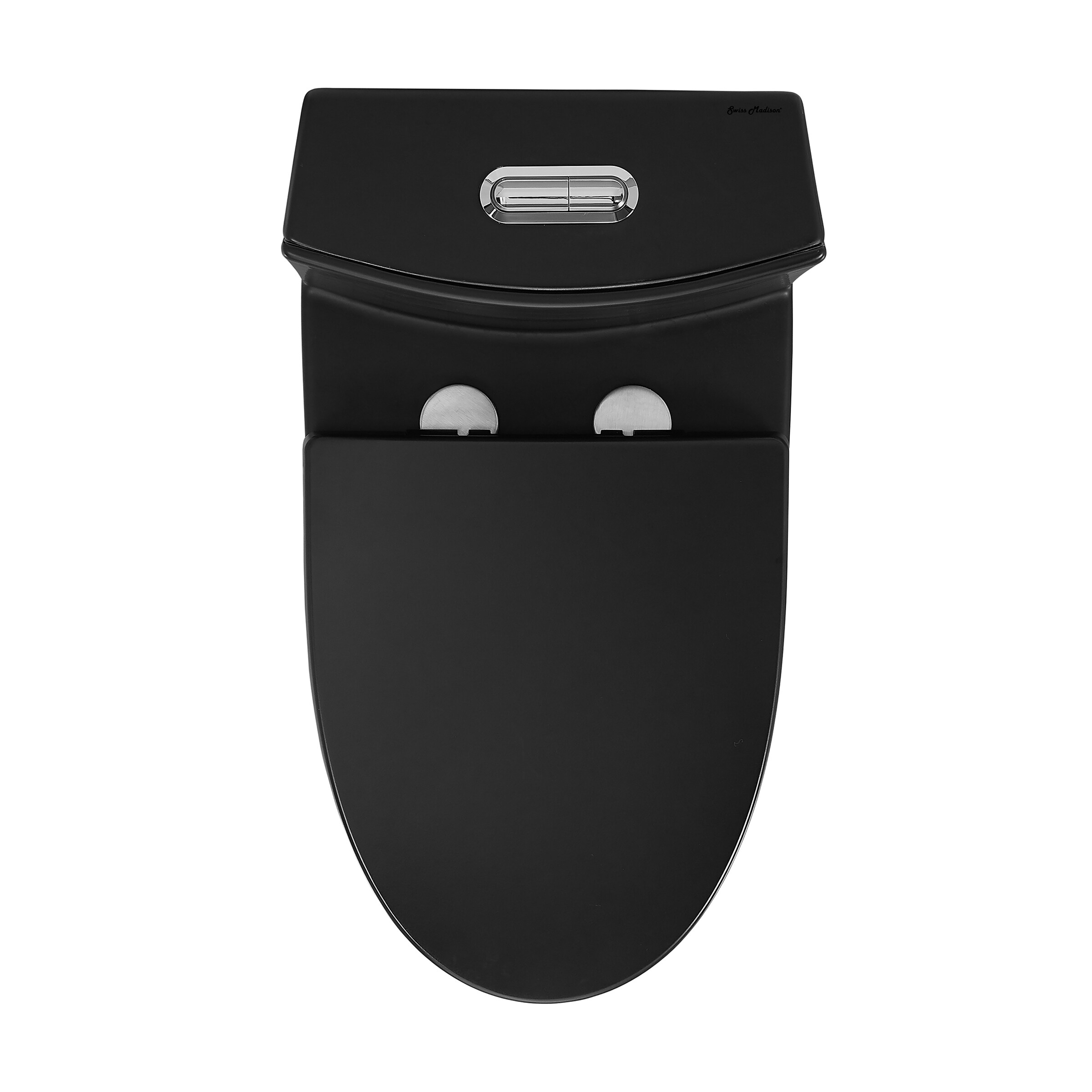 Swiss Madison St. Tropez Matte Black Dual Flush Elongated Standard