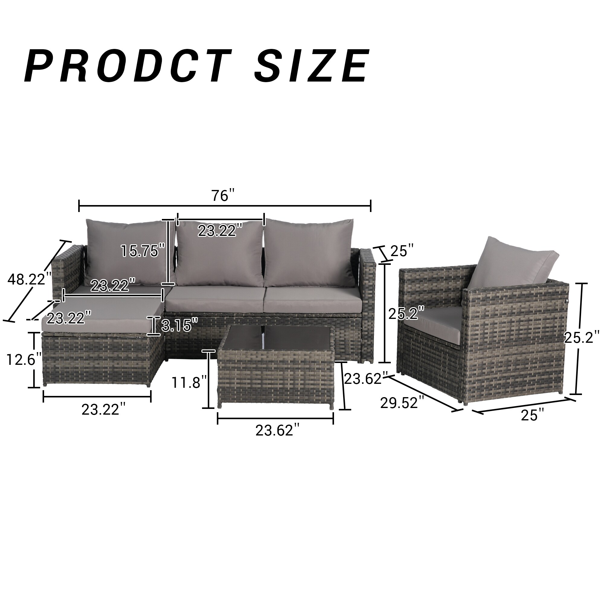 Gaierptone CRXMAQ8O823 Patio-Conversation-Sets - View #6