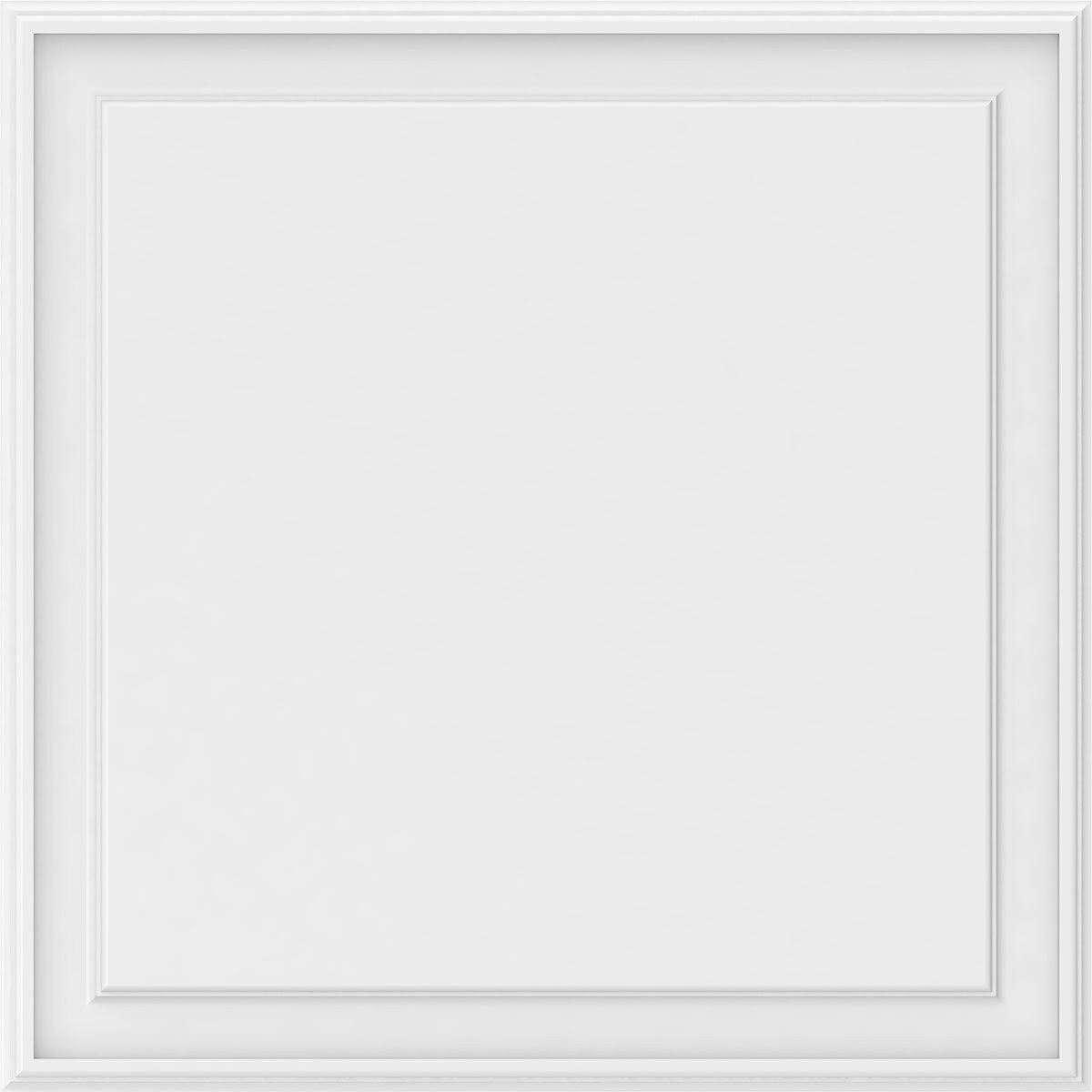 Ekena Millwork 32-in x 32-in Smooth White PVC Wainscot Fretwork Wall ...