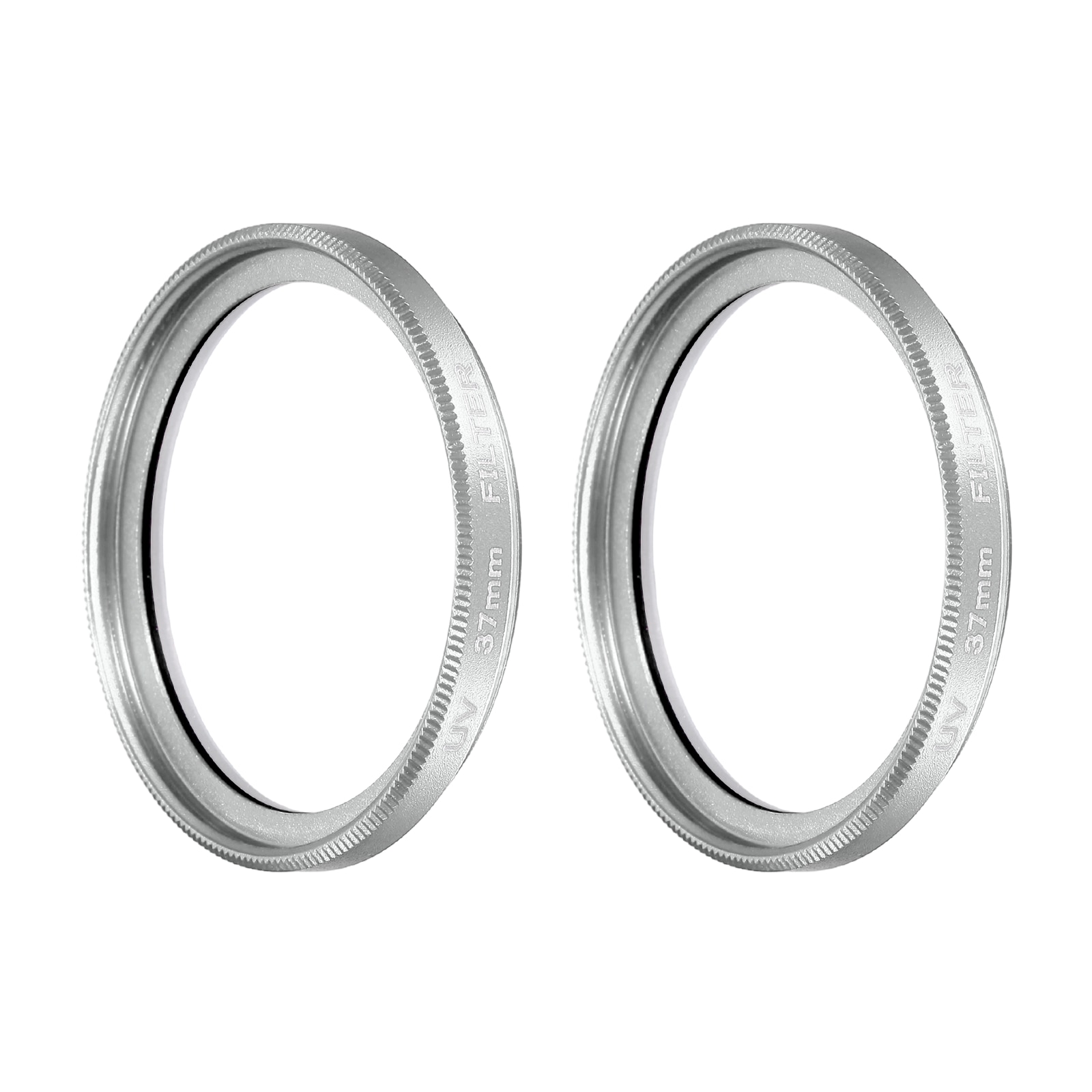 Unique Bargains 2pcs Ultra Slim Lens Filter (37mm) - Multi Coating Aluminum Circular Screw-in Camera Protection Lens Filter for Camera Photography Lens Silver #S26041401UX6511