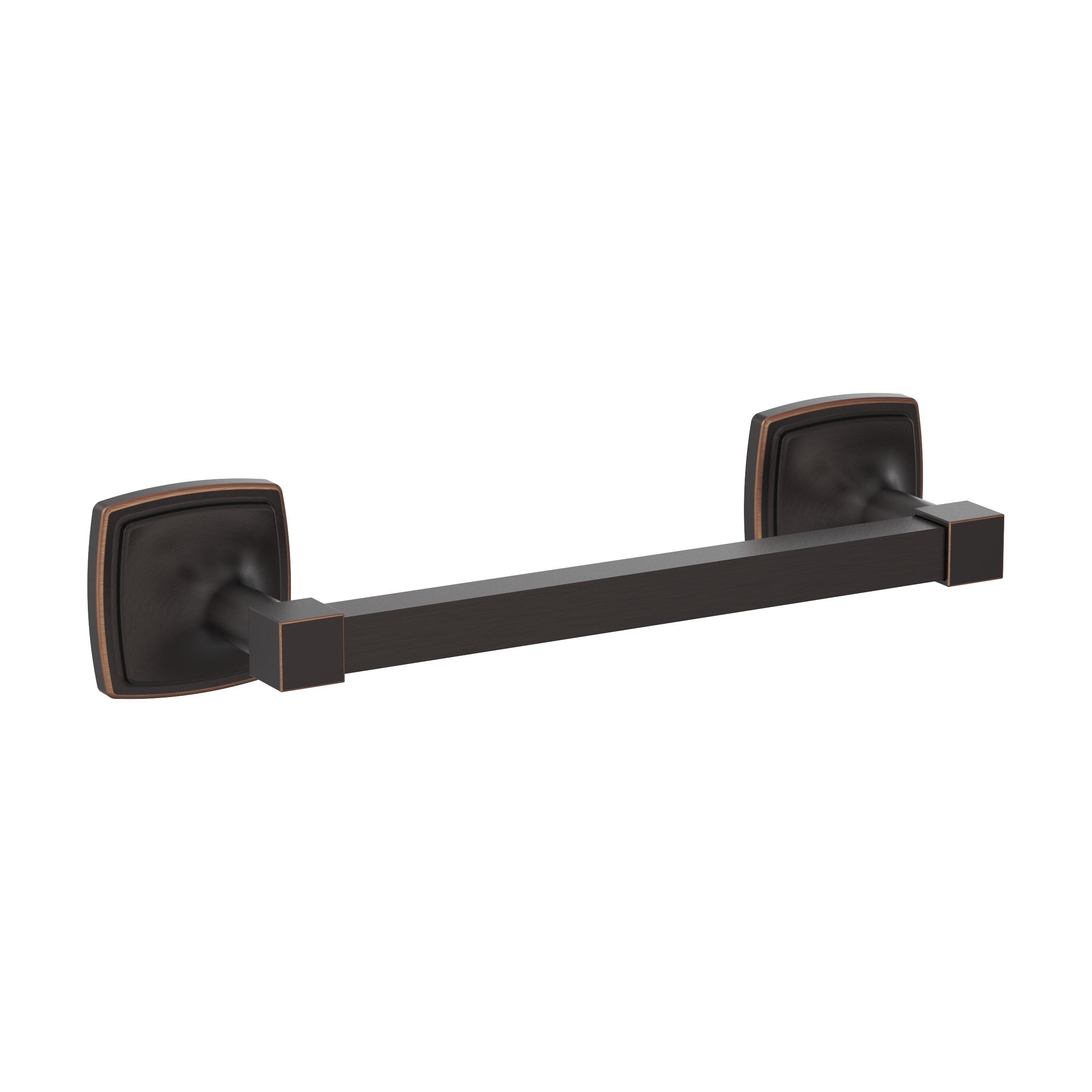 Amerock BH36095ORB Stature 8-in Oil-Rubbed Bronze Wall mount Single Towel Bar