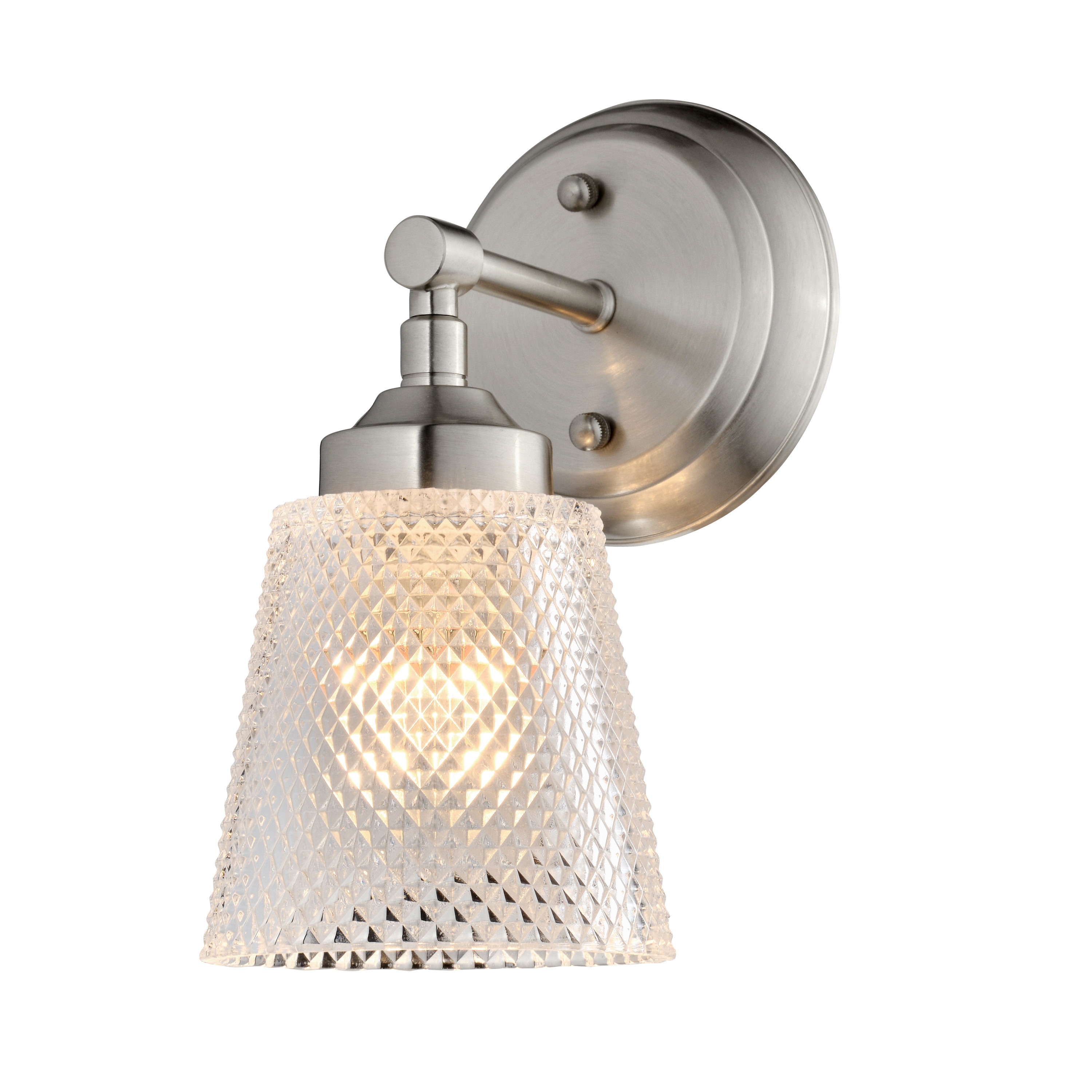 Varaluz 312B01BN Westport 5.13-in 1 -Light Brushed Nickel Farmhouse Vanity light