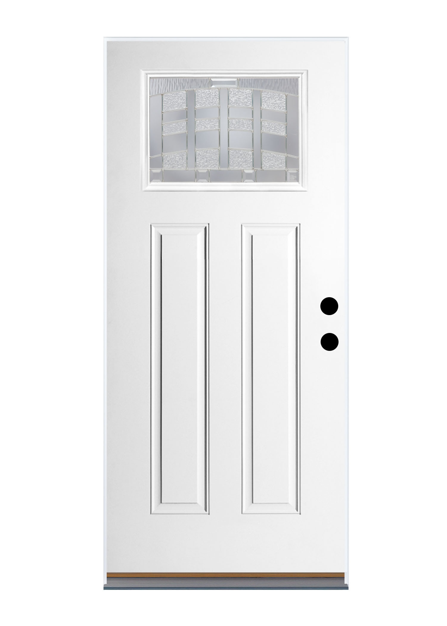 Therma-Tru Benchmark Doors Emerson 36-in x 80-in Fiberglass Craftsman Right-Hand Outswing Ready To Paint Prehung Single Front Door Insulating Core -  BMTT620485