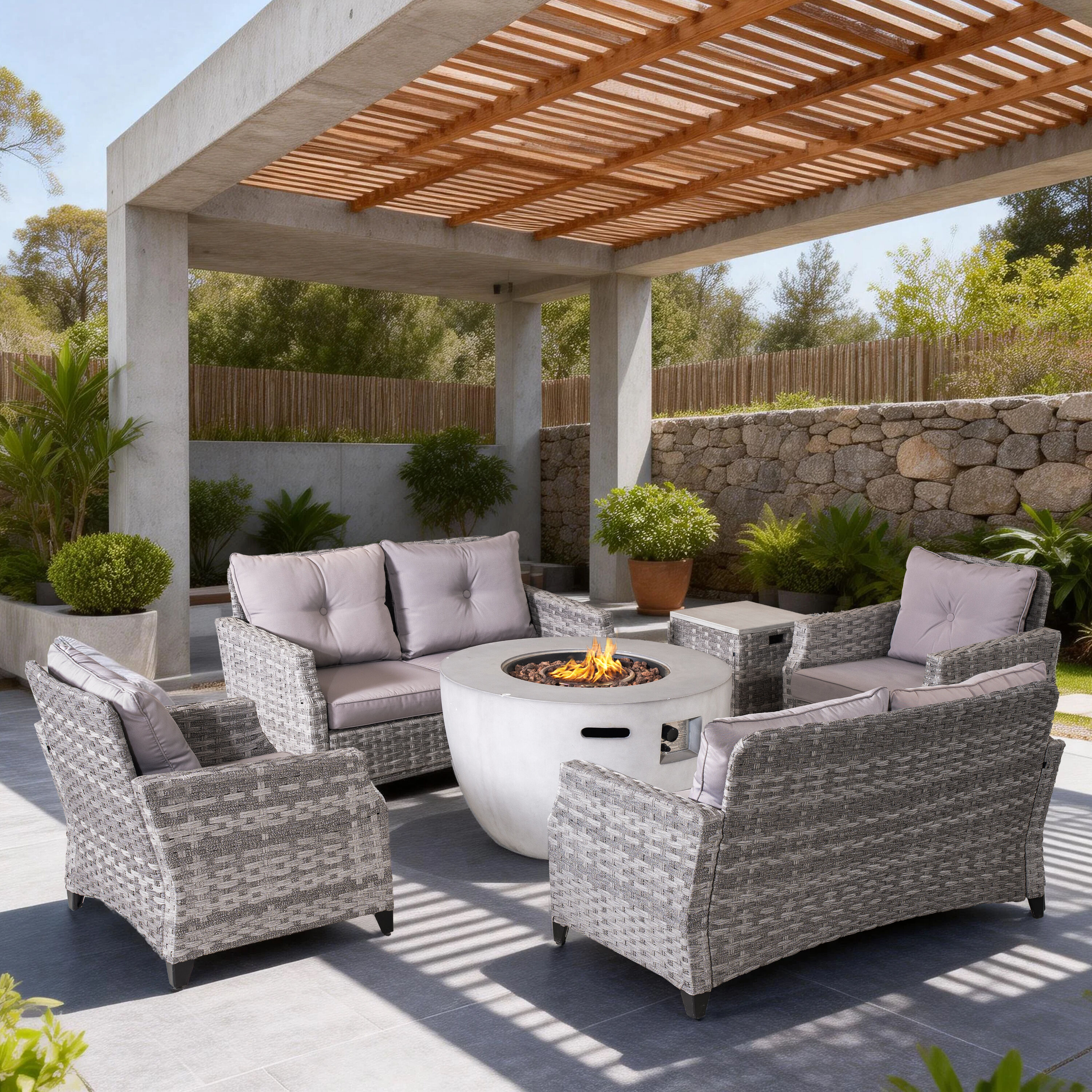Direct Wicker DWS-18LS2ST&2160 Patio-Conversation-Sets - View #4