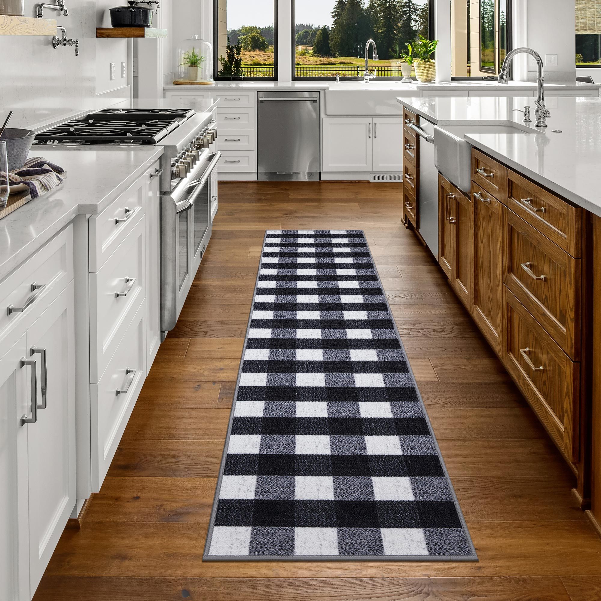 FRAMICS Boho Kitchen Rugs Set 2 Piece, Anti Fatigue Kitchen Mats for Floor,  Kitchen Rugs and