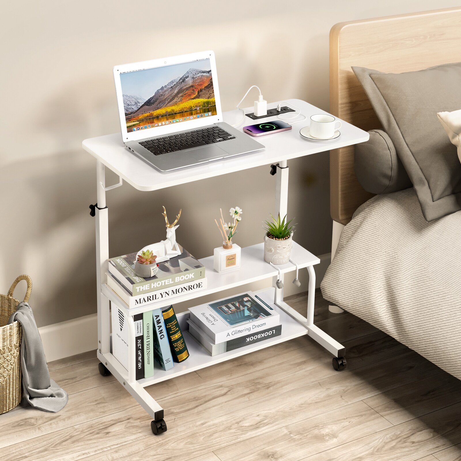 Outopee LO1G52006021 31.5-in White Modern/Contemporary Computer desk
