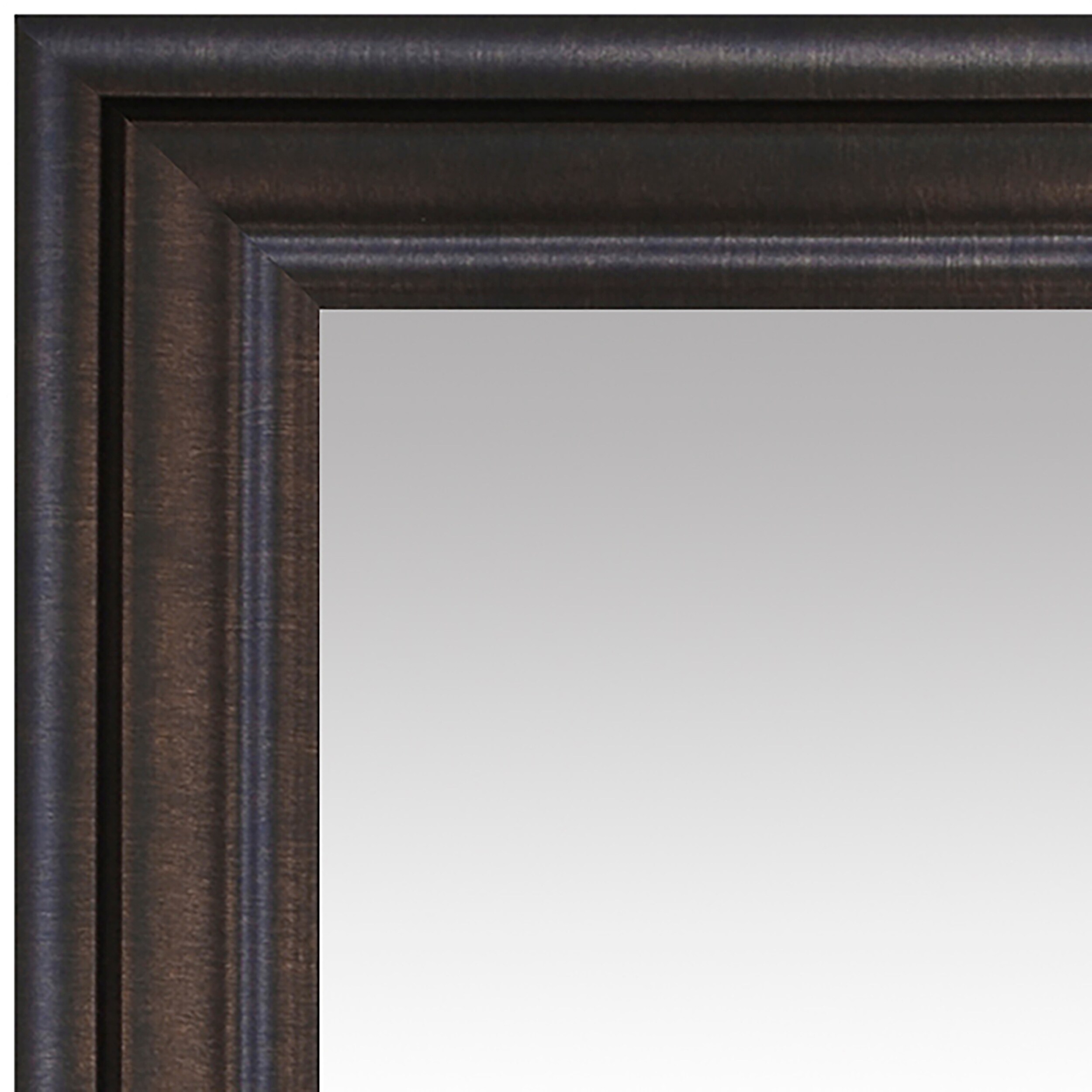 Gardner Glass Products 60-in W x 42-in H Ebony Bronze Mdf Transitional Mirror  Frame Kit (Hardware Included in the Mirror Frame Kits department at