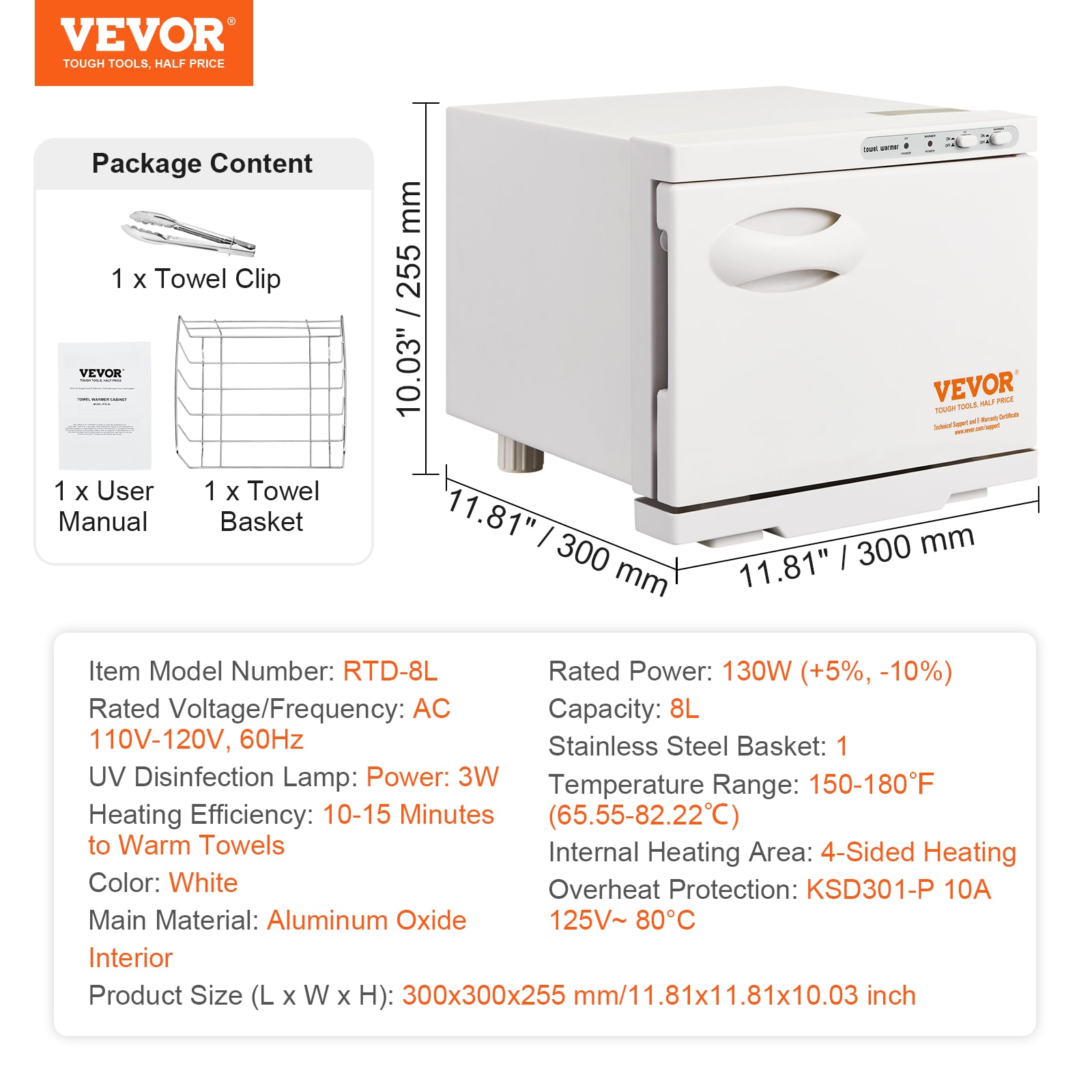 VEVOR MJJRJBS8LJRFRXSBSV1 Towel-Warmers - View #8