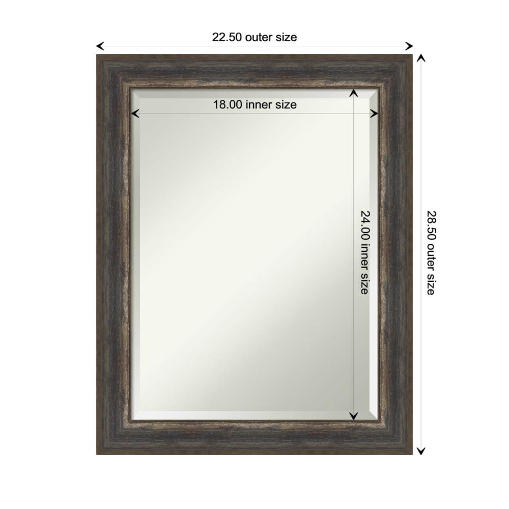 Amanti Art Alta Frame 22.5-in x 28.5-in Framed Rectangle Bathroom ...