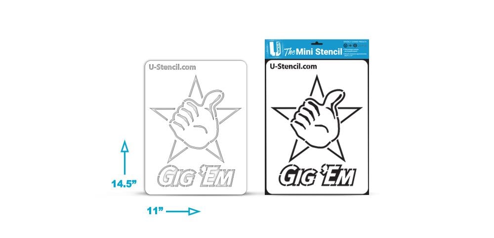 u-stencil-texas-a-and-m-gig-em-mini-stencil-in-the-craft-supplies