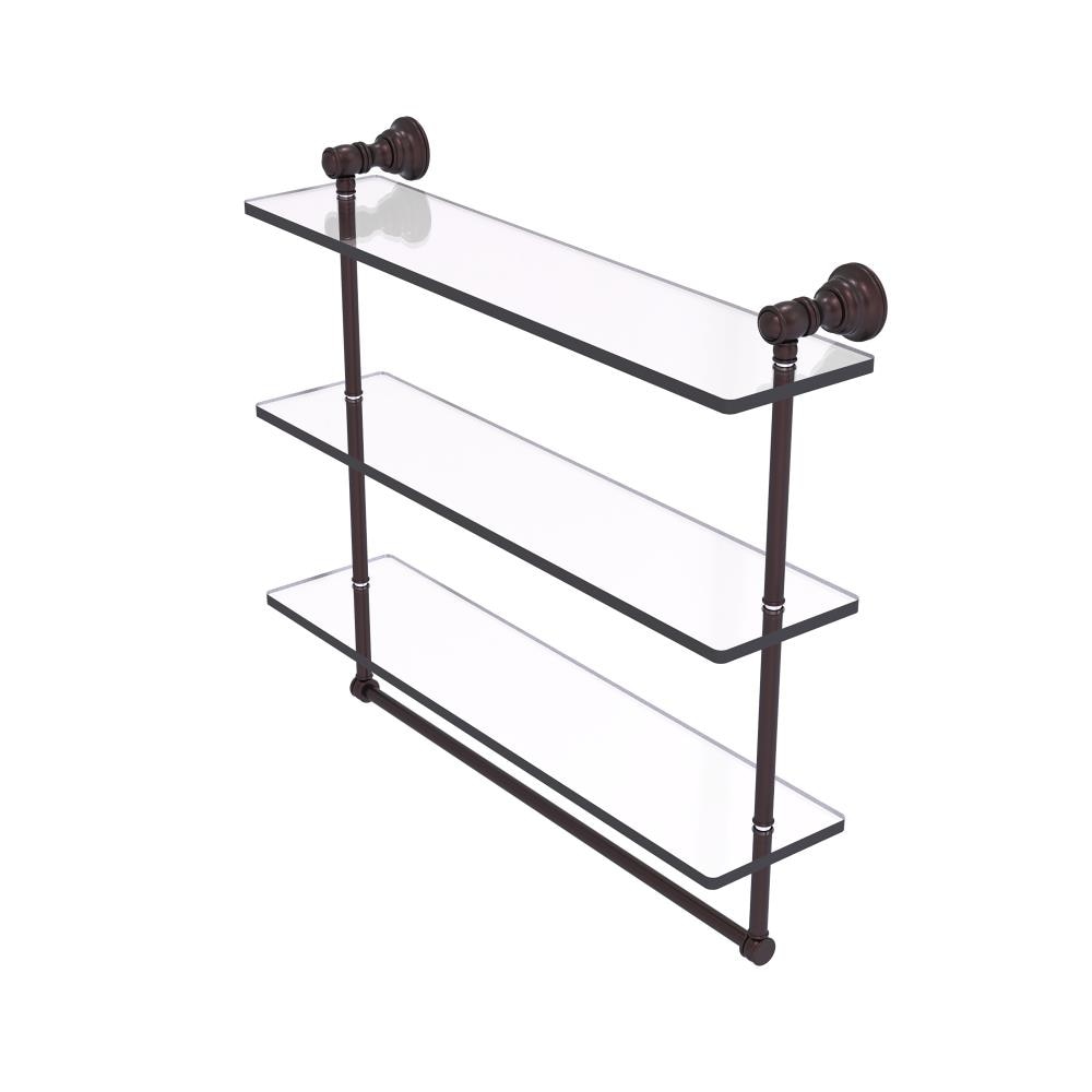 Allied Brass CL-5-22TB-ABZ Carolina Antique Bronze 3 -Tier Wall mount Bathroom Shelf ( 22-in x 19.7-in x 5-in )