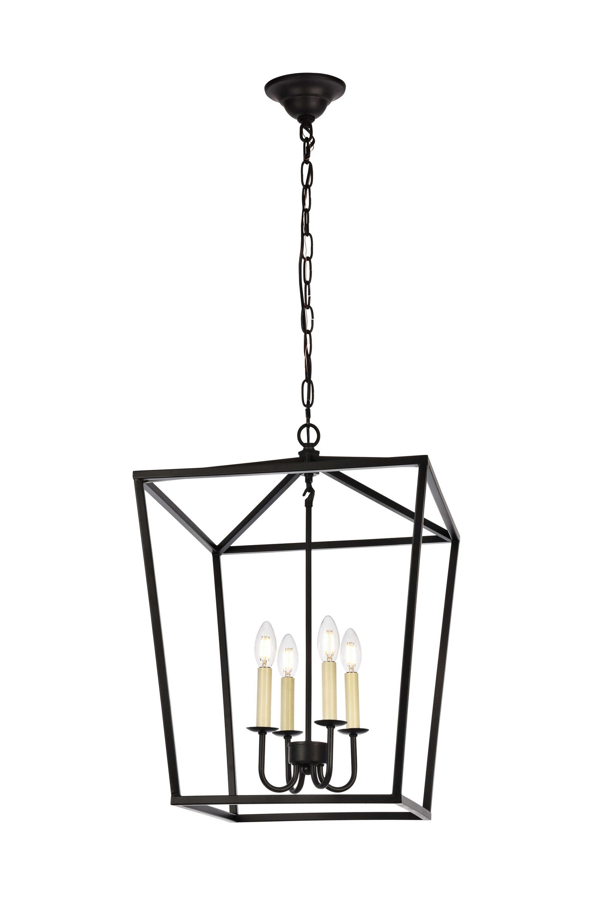 Elegant Decor HFDL18024D17BK Pendant-Lights - View #3