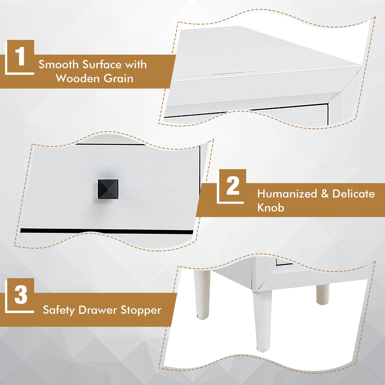 Slickblue D-CO-HW78116WH nightstands - View #7