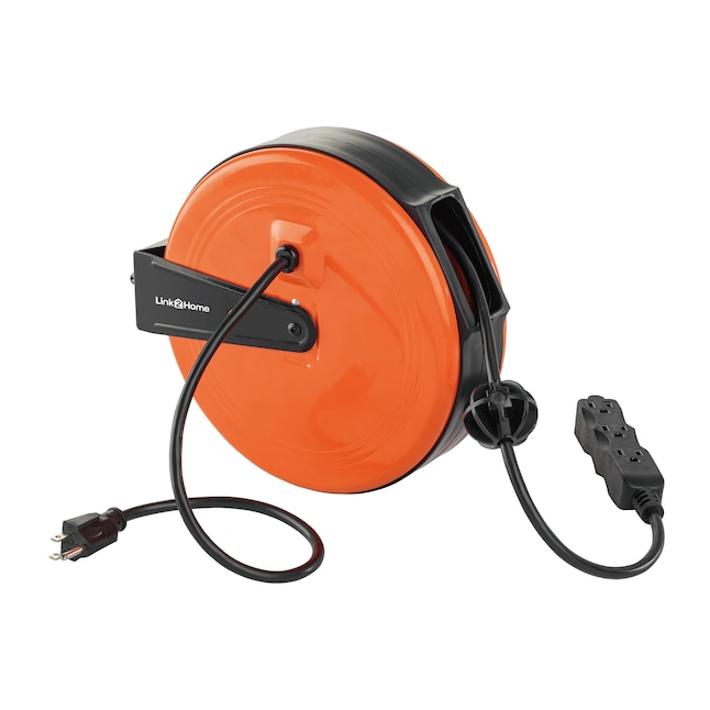 BLACK+DECKER Retractable Extension Cord, 20 ft with 4 Outlets
