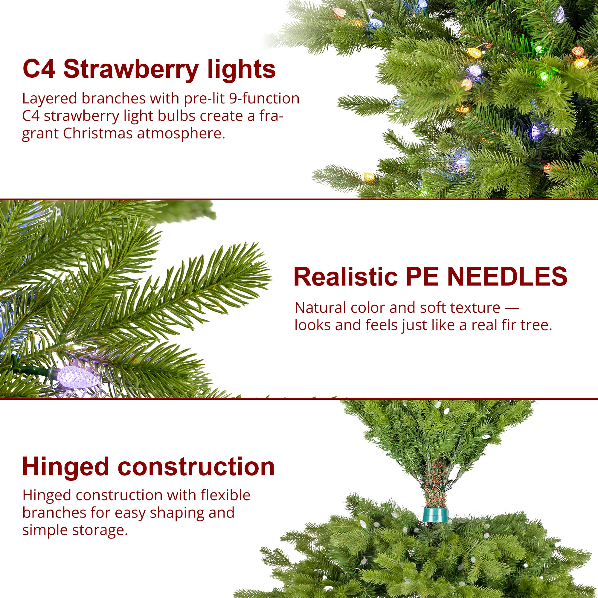 Glitzhome 2014600234 Artificial-Christmas-Trees - View #7