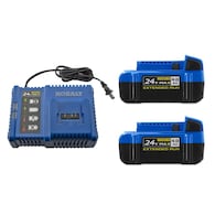 Kobalt 2-Pack 24-V Max Lithium Power Tool Battery Kit w/Charger Deals