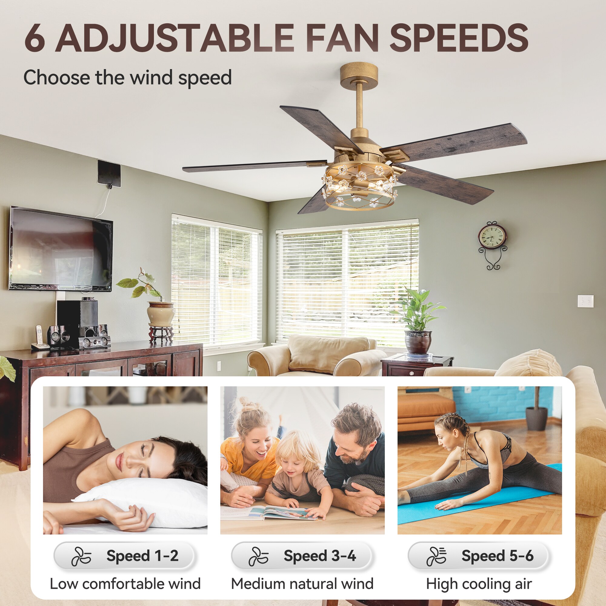 Breezary 37000-GDB Ceiling-Fans - View #10