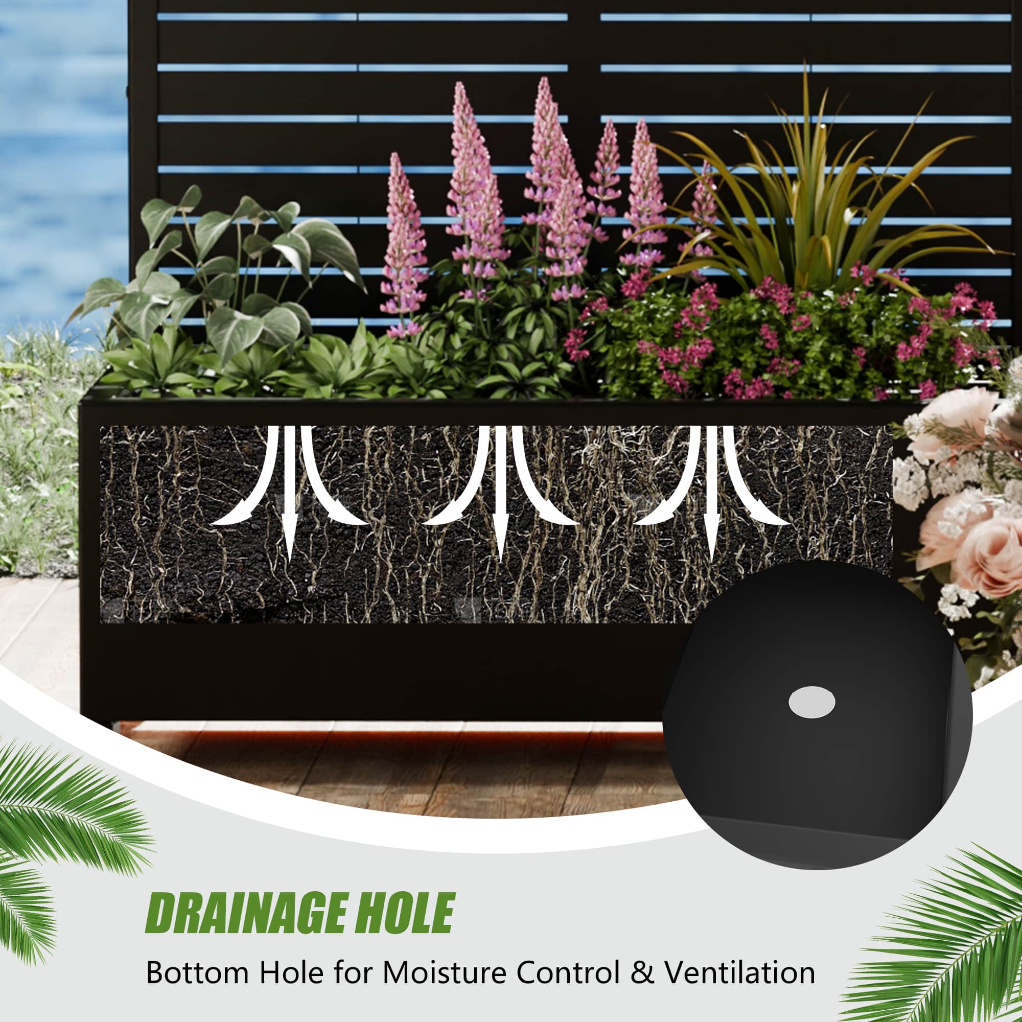 Misty Moon LW0406-SYJZZX-H56 Planter-Window-Box - View #4