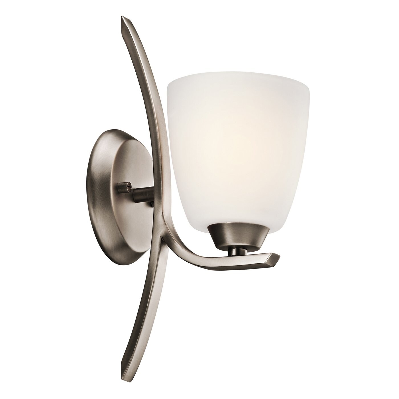 Kichler 45358BPT Granby 5.75-in 1-Light Brushed Pewter Transitional Vanity Light