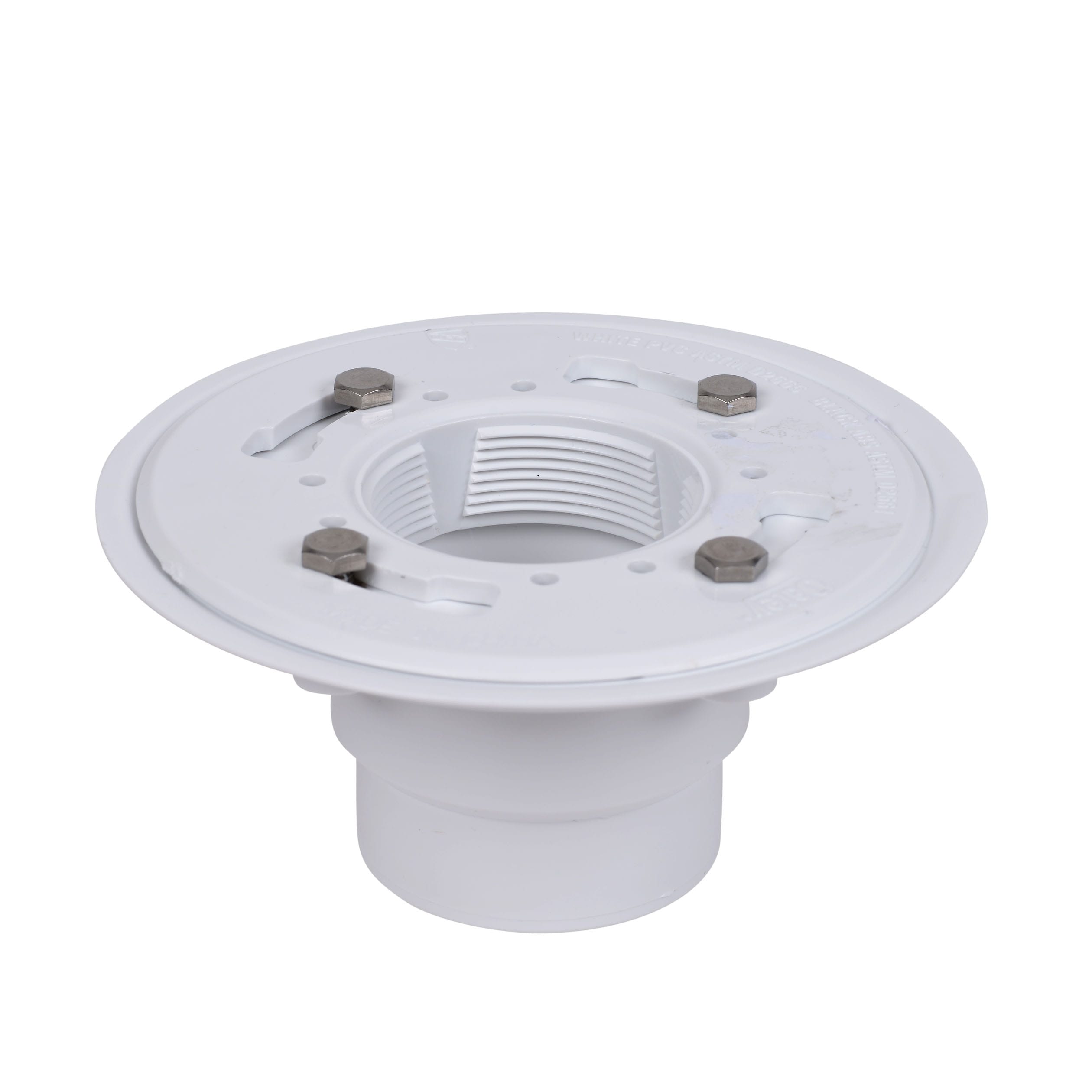 Oatey Round Gray PVC Shower Drain with 4-3/16 in. Square Screw-In