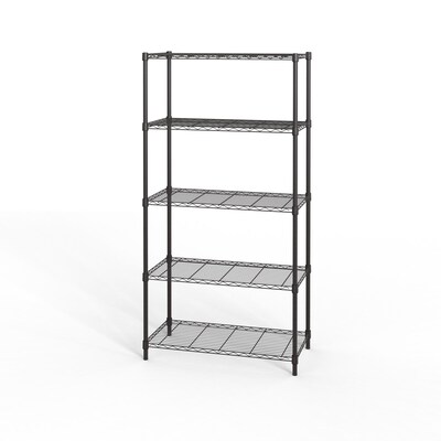 Freestanding Shelving Units, Hdx Black 5 Tier Steel Wire Shelving Unit Weight