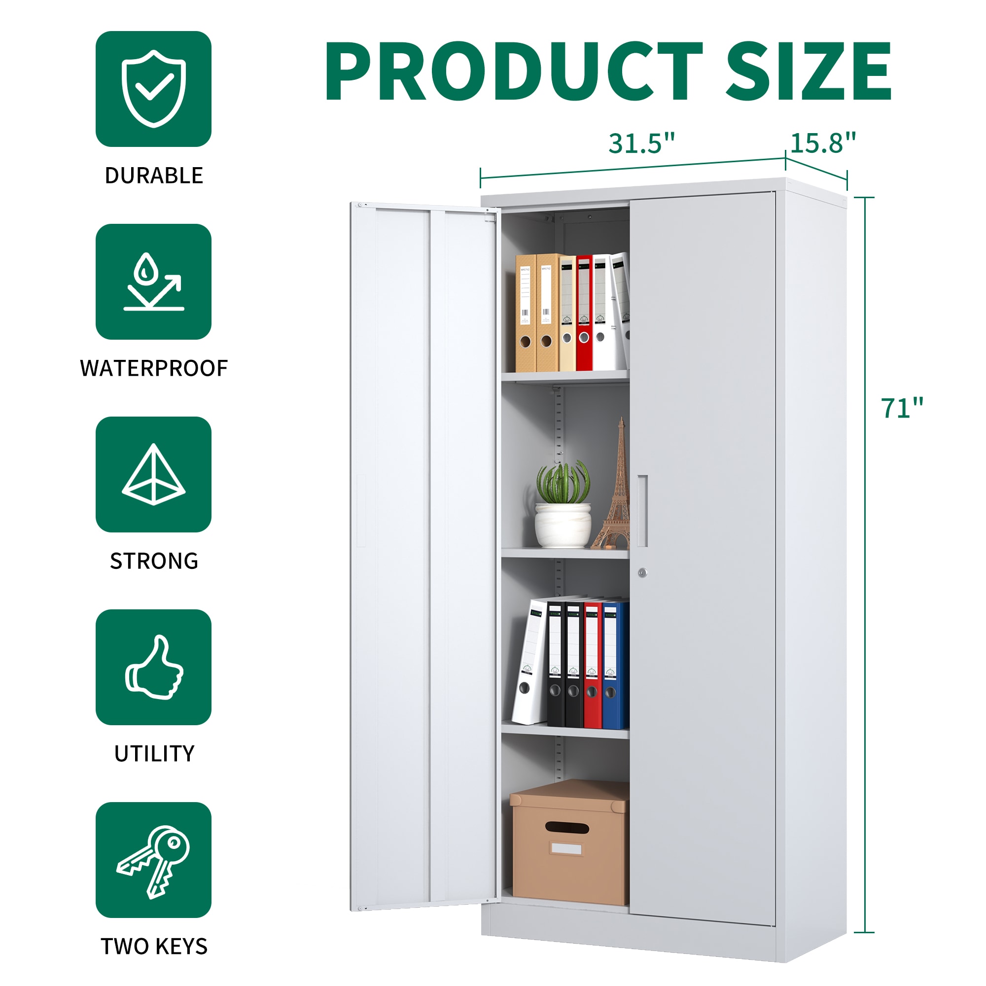 Siavonce XH52544 Storage-Cabinets - View #2