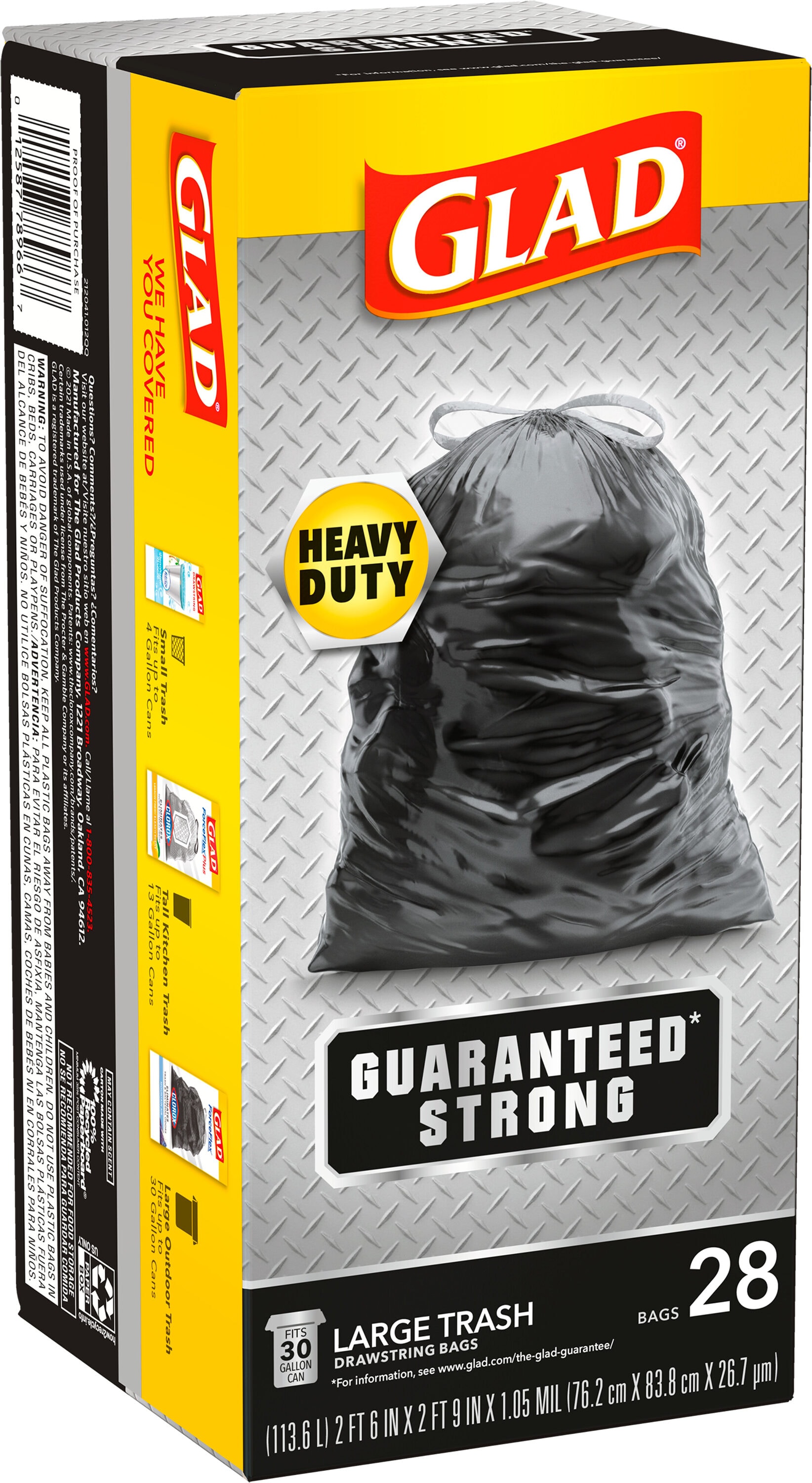 Hefty EasyFLAPS Trash Bags Black 30 Gallons Box Of 40 - Office Depot