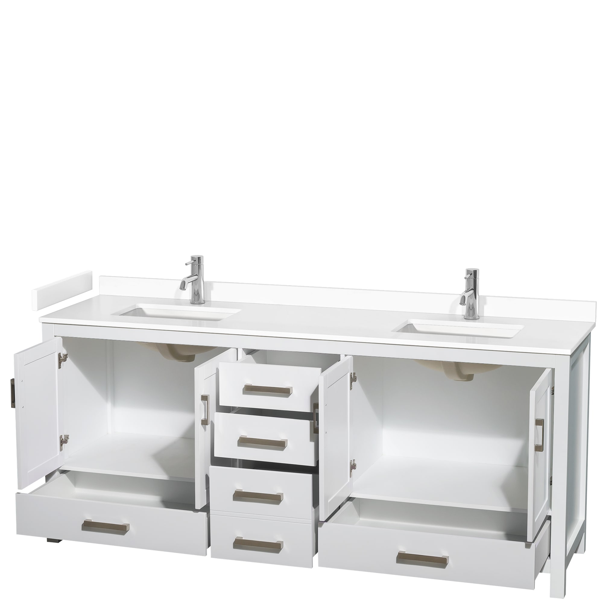 Wyndham Collection WCS141480DWHWCUNSMXX Bath-Vanity-Combo - View #2
