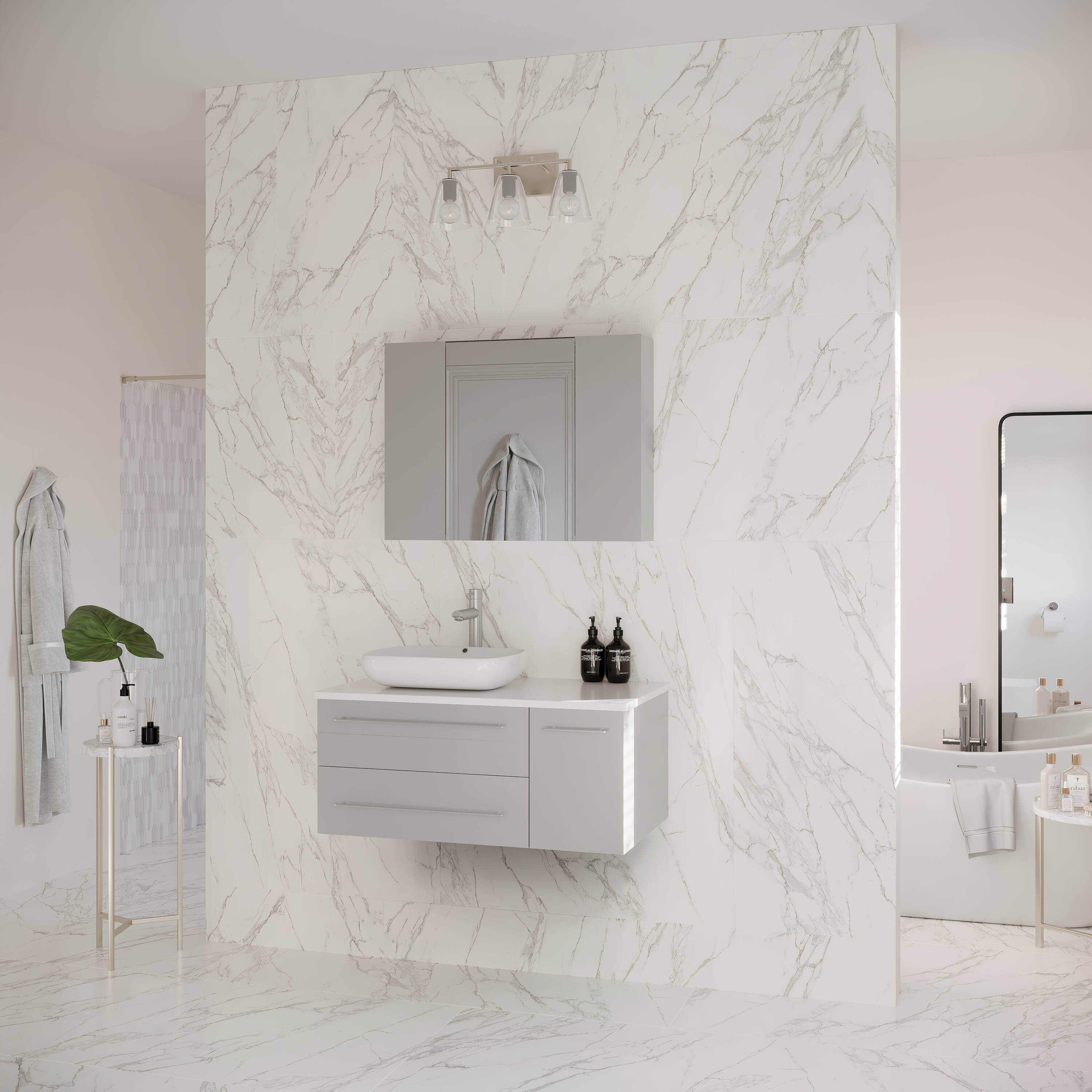 Fresca FVN6136GR-VSL-L Bath-Vanity-Combo - View #4