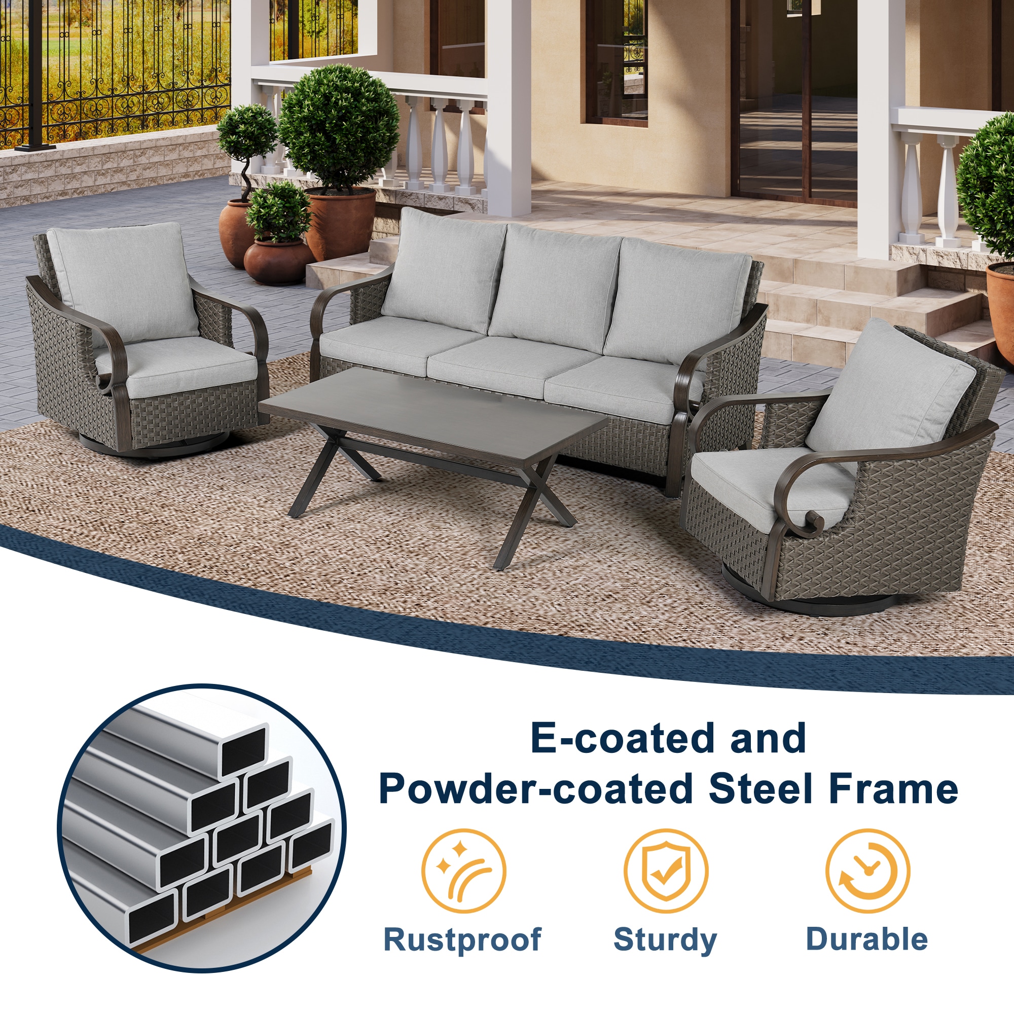 Clihome CL5051740000001 Patio-Conversation-Sets - View #5