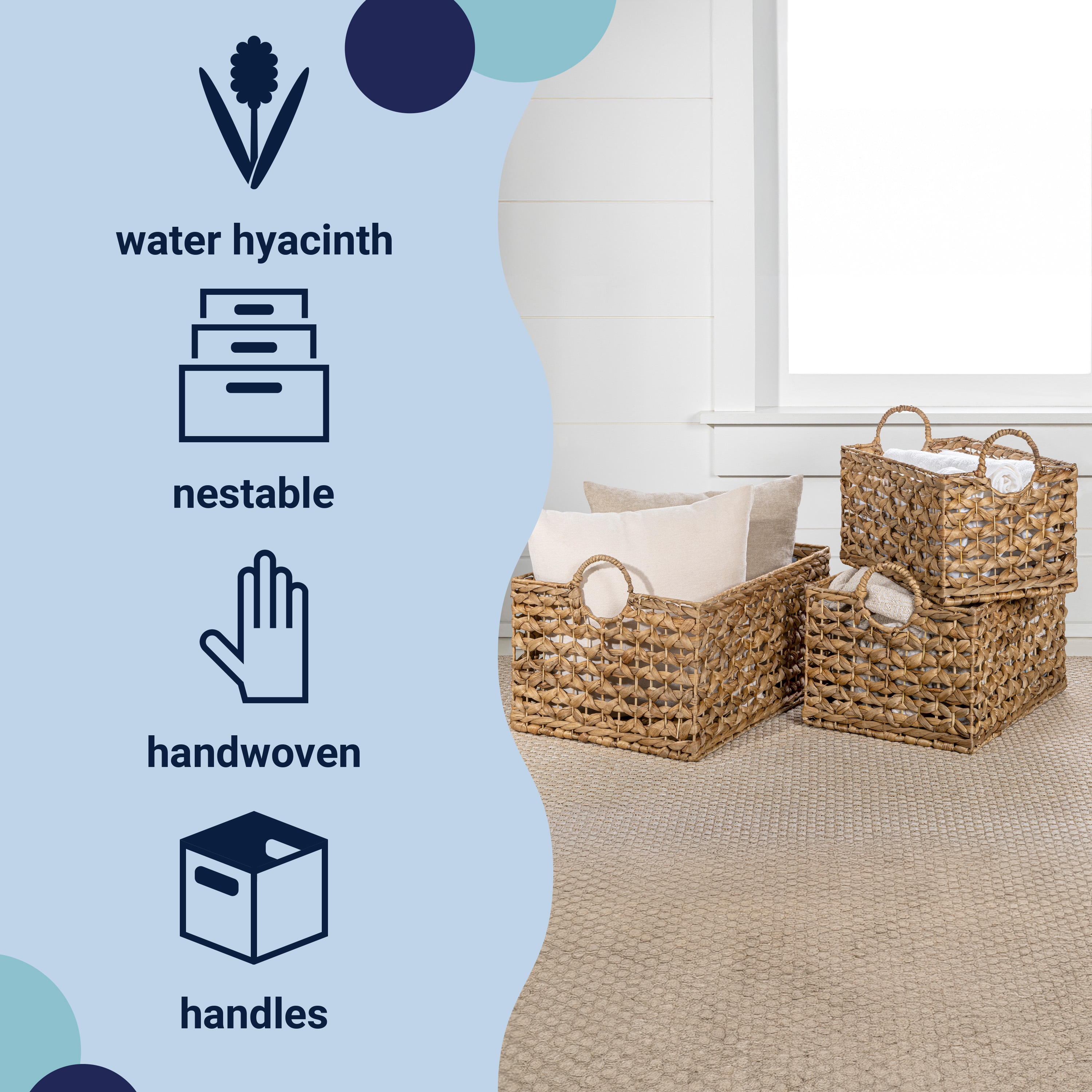 happimess BSK2010A-3SET Bins-Baskets - View #3