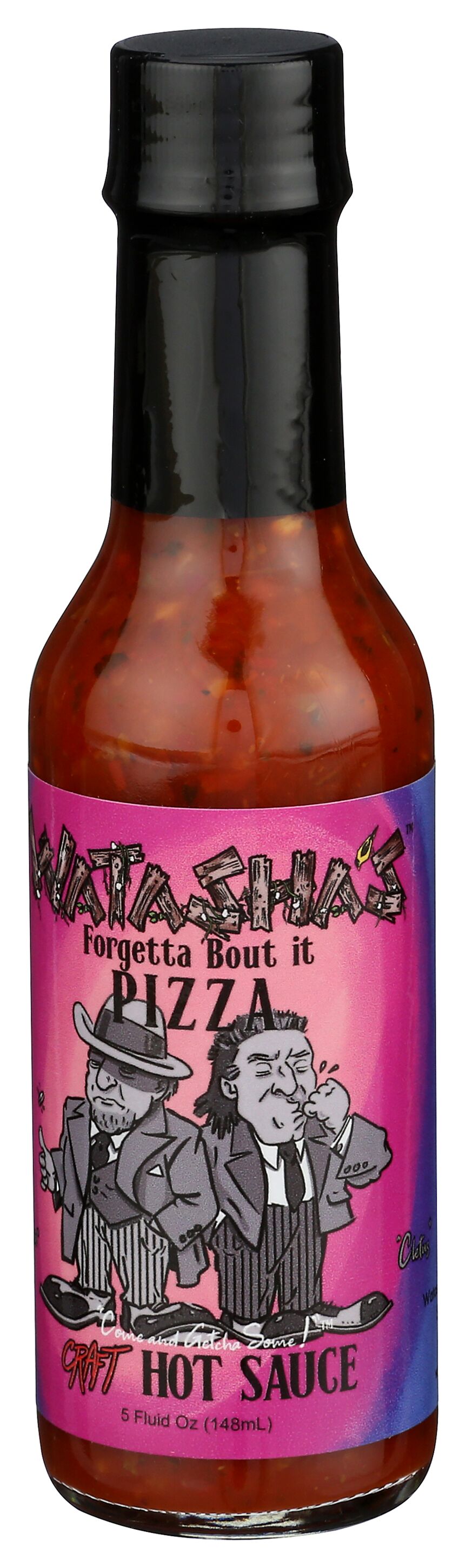 5 oz woozy hot sauce bottles with RED CAP - pack of 24