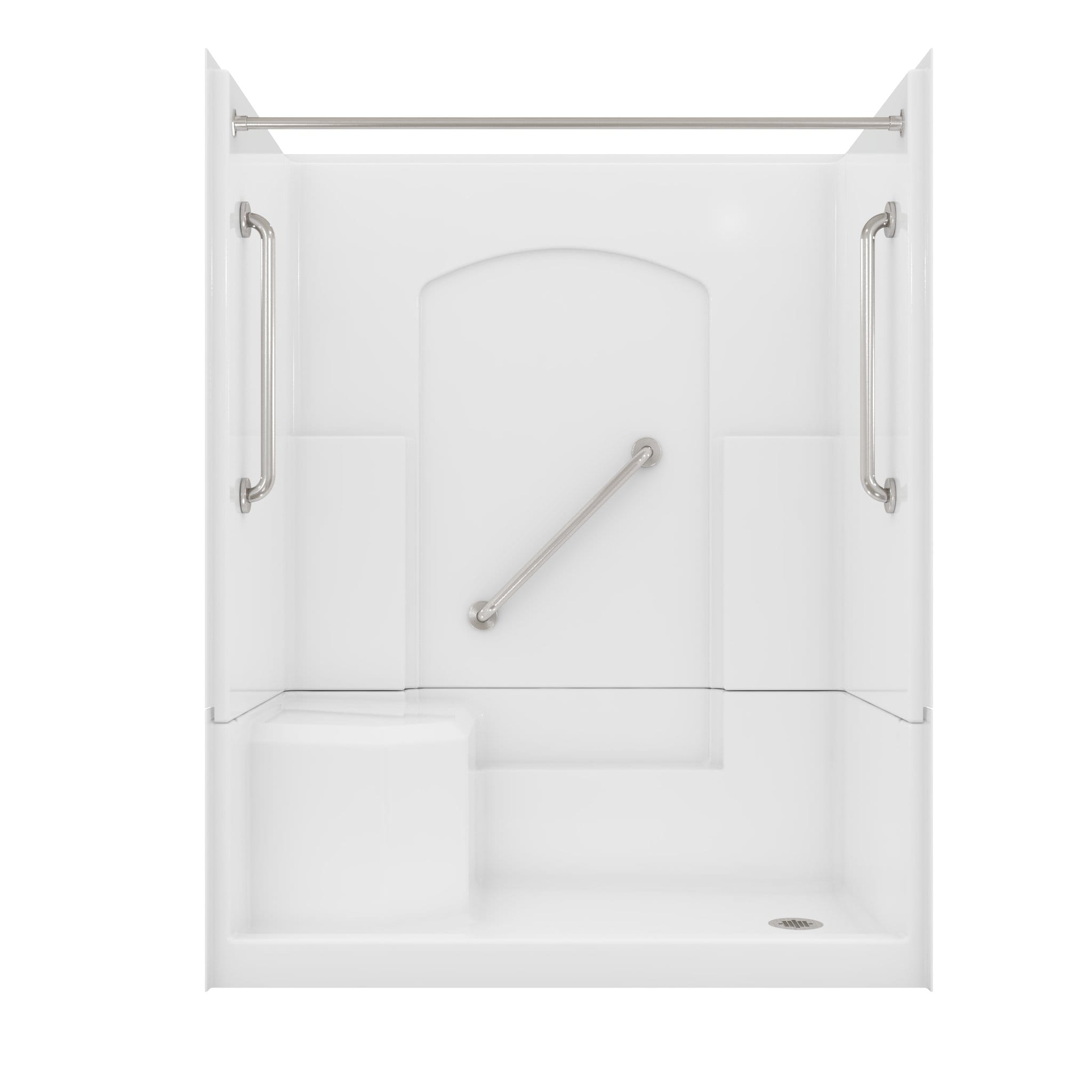 Laurel Mountain LM3660SH1S4PLWH Alcove-Shower-Kit - View #2
