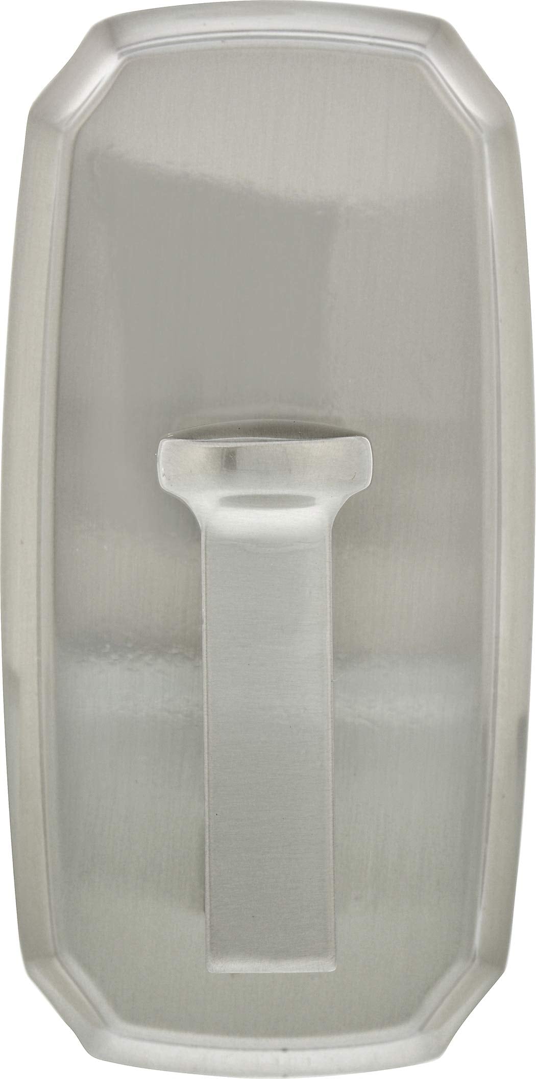 High & Mighty HIGH MIGHTY 515804 Decorative Metal Hook Easy Tool-Free Dry Wall Installation Scalloped Holds up to 25lb Satin Nickel #515804-12E9