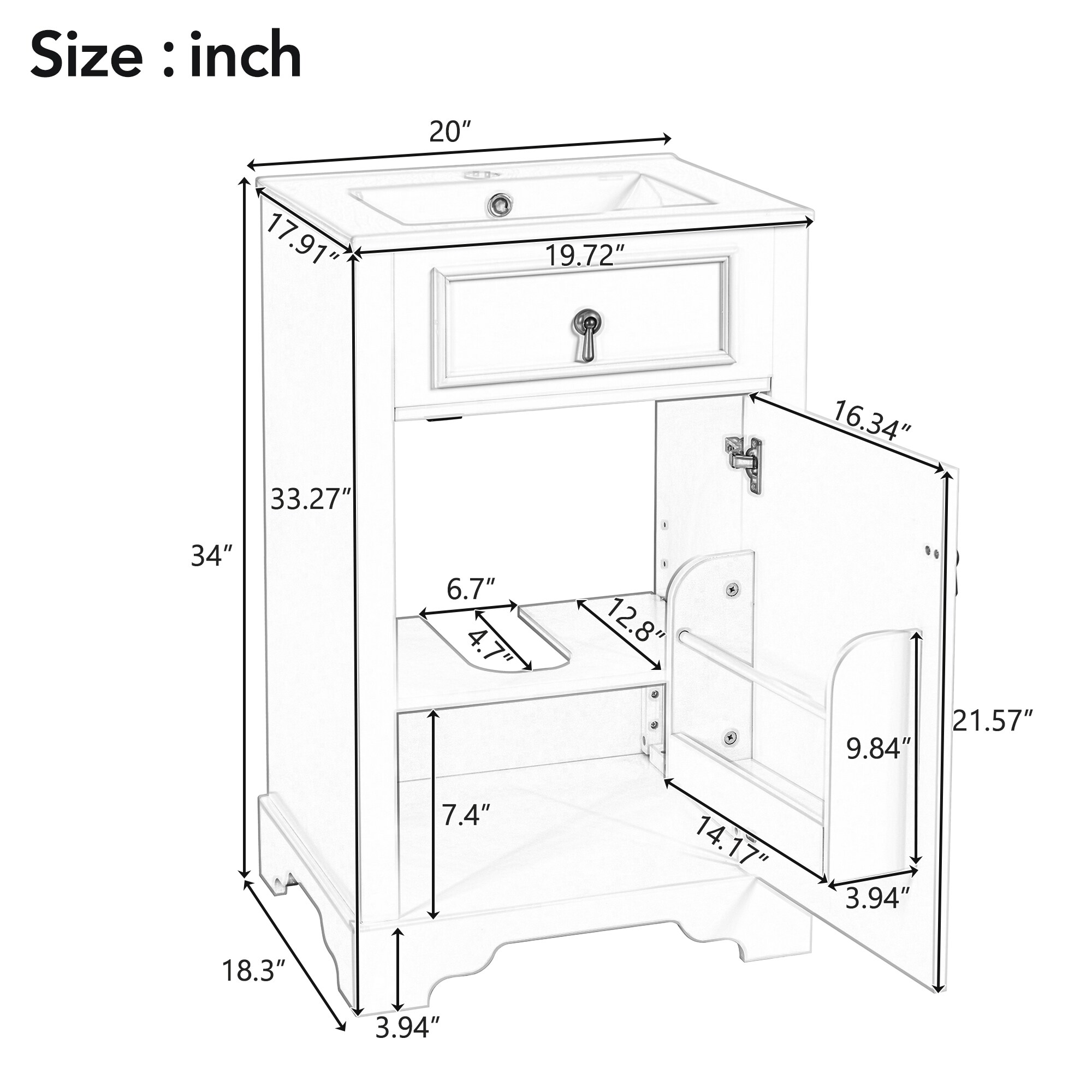 BEARSOLIM DJYC-N729P192077B Bath-Vanity-Combo - View #3