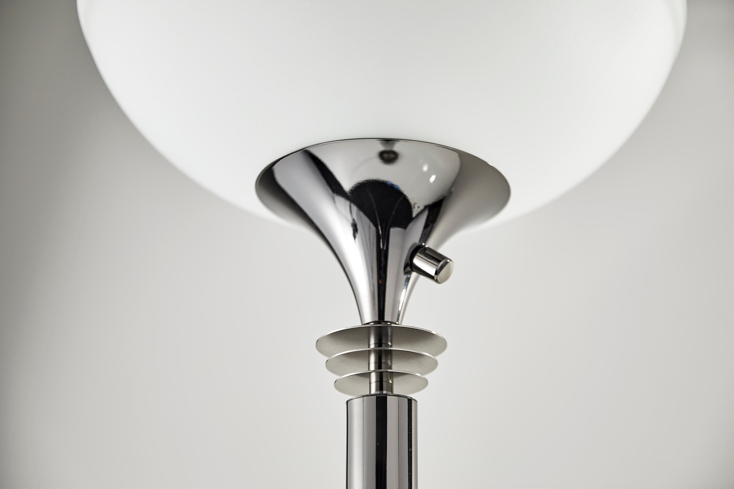 Metropolis 71.5" Black Nickel Torchiere Floor Lamp