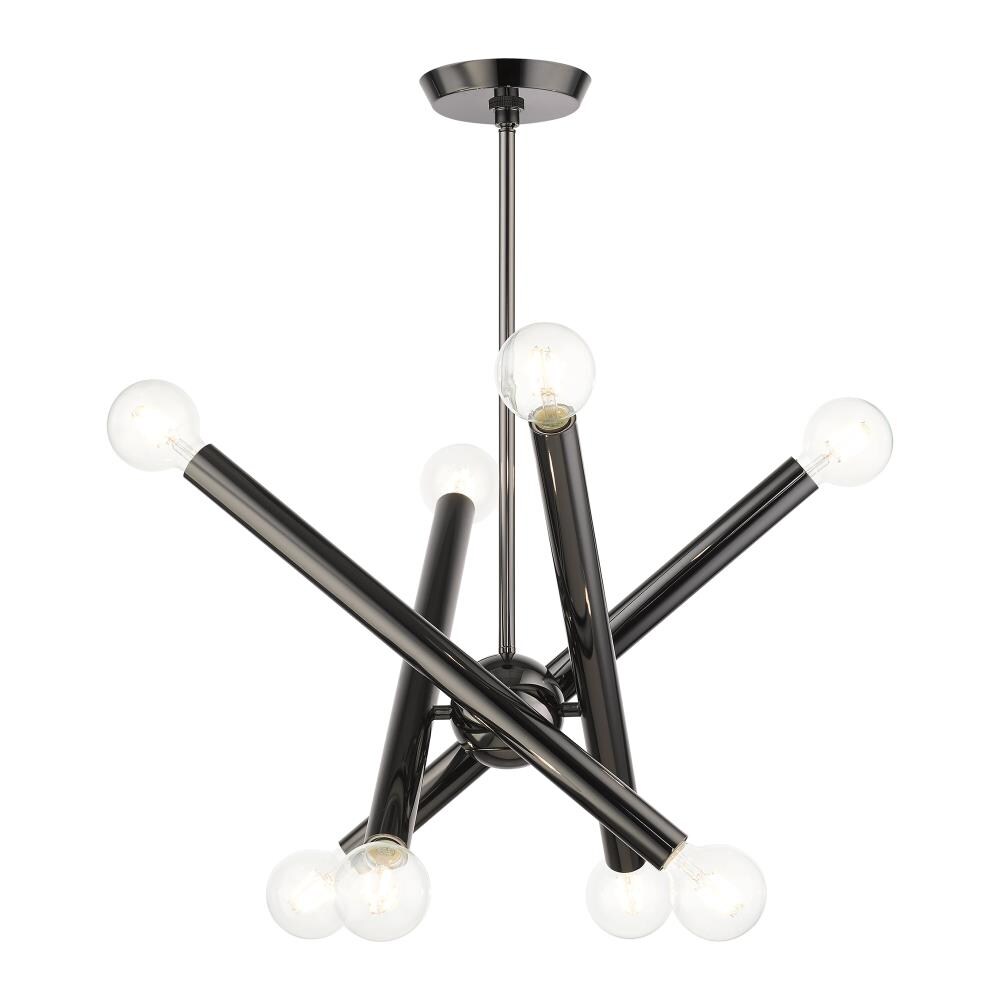 Stafford Black Chrome 8-Light Sputnik Chandelier