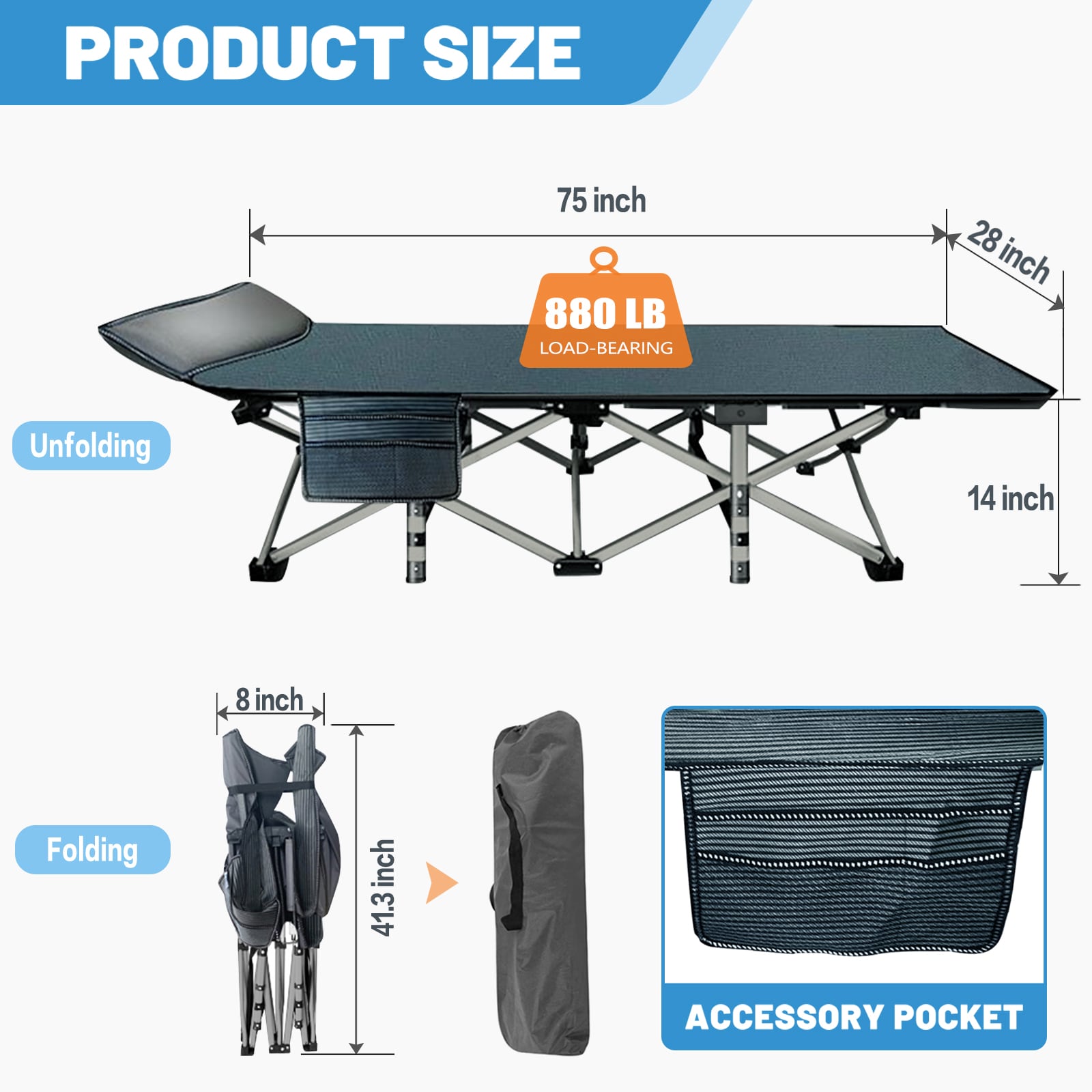 Esazn K16ZDC-L29-2PACK cots - View #3