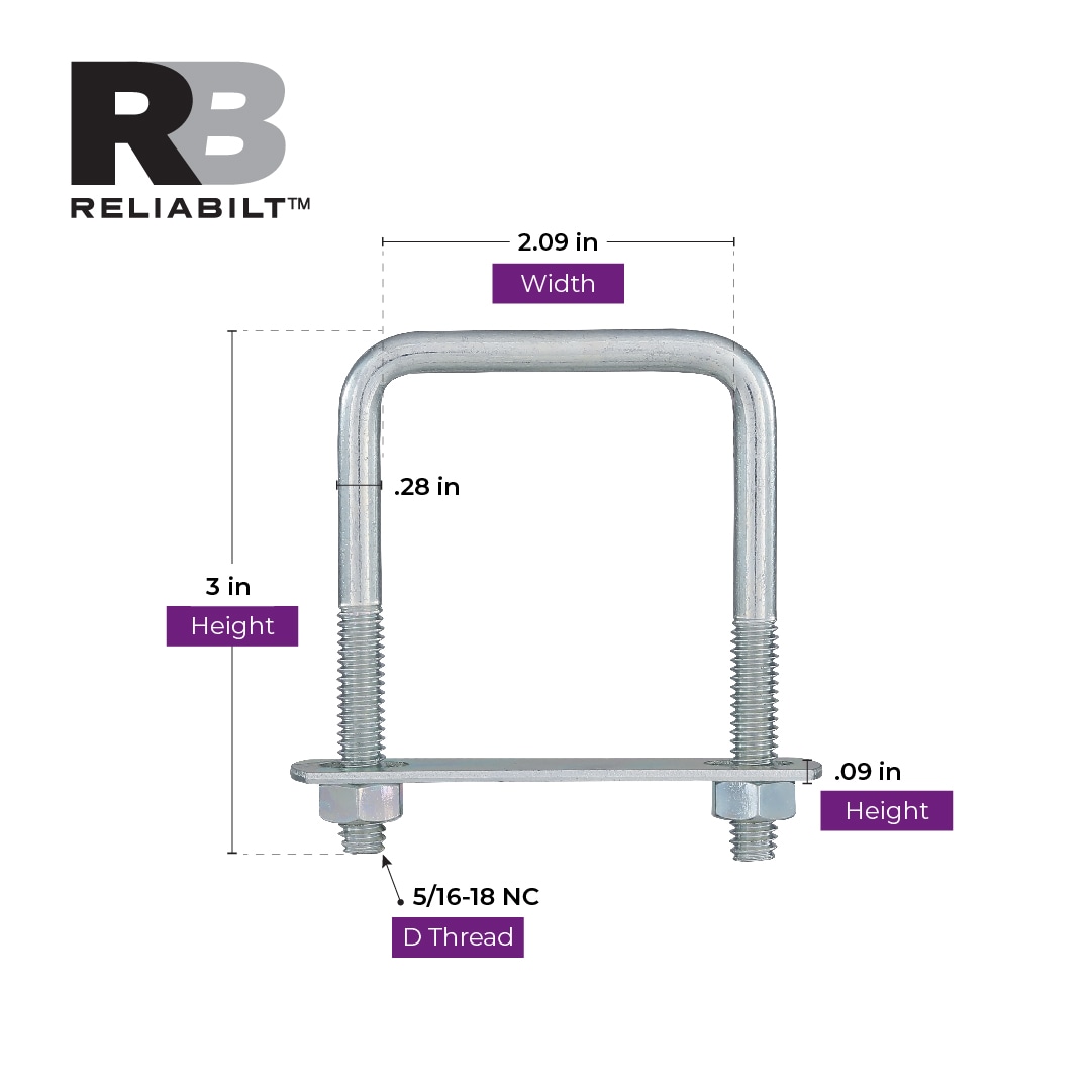 RELIABILT N101-415 U-Bolts - Thumbnail View #3