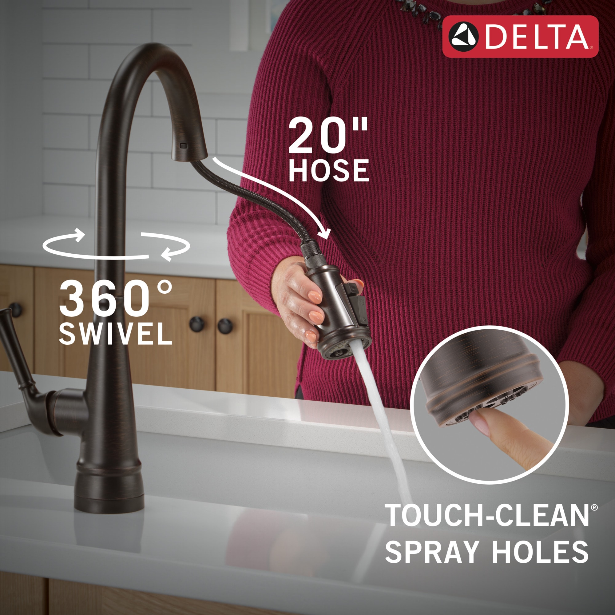 Delta 19814TZ-RBSD-DST Kitchen-Faucets - View #11