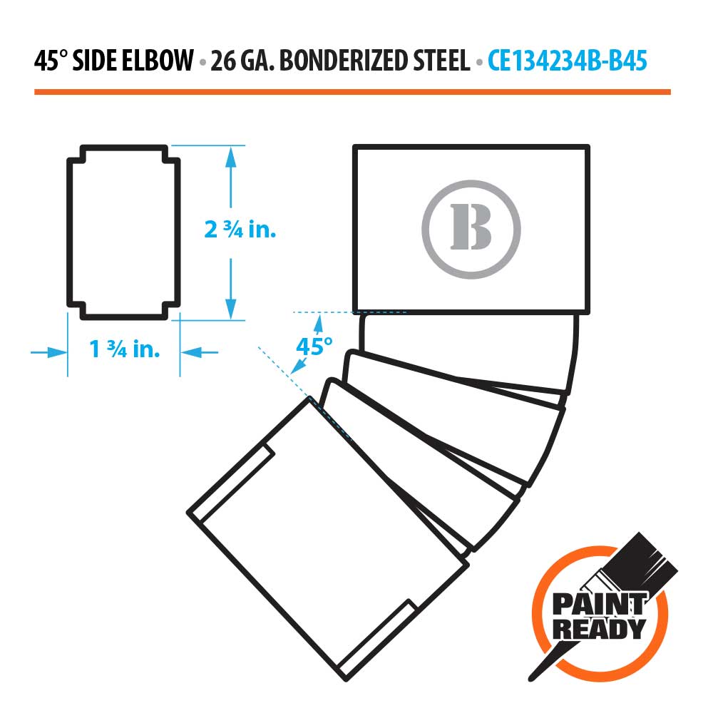  CE134234B-B45 Downspout-Components - View #2