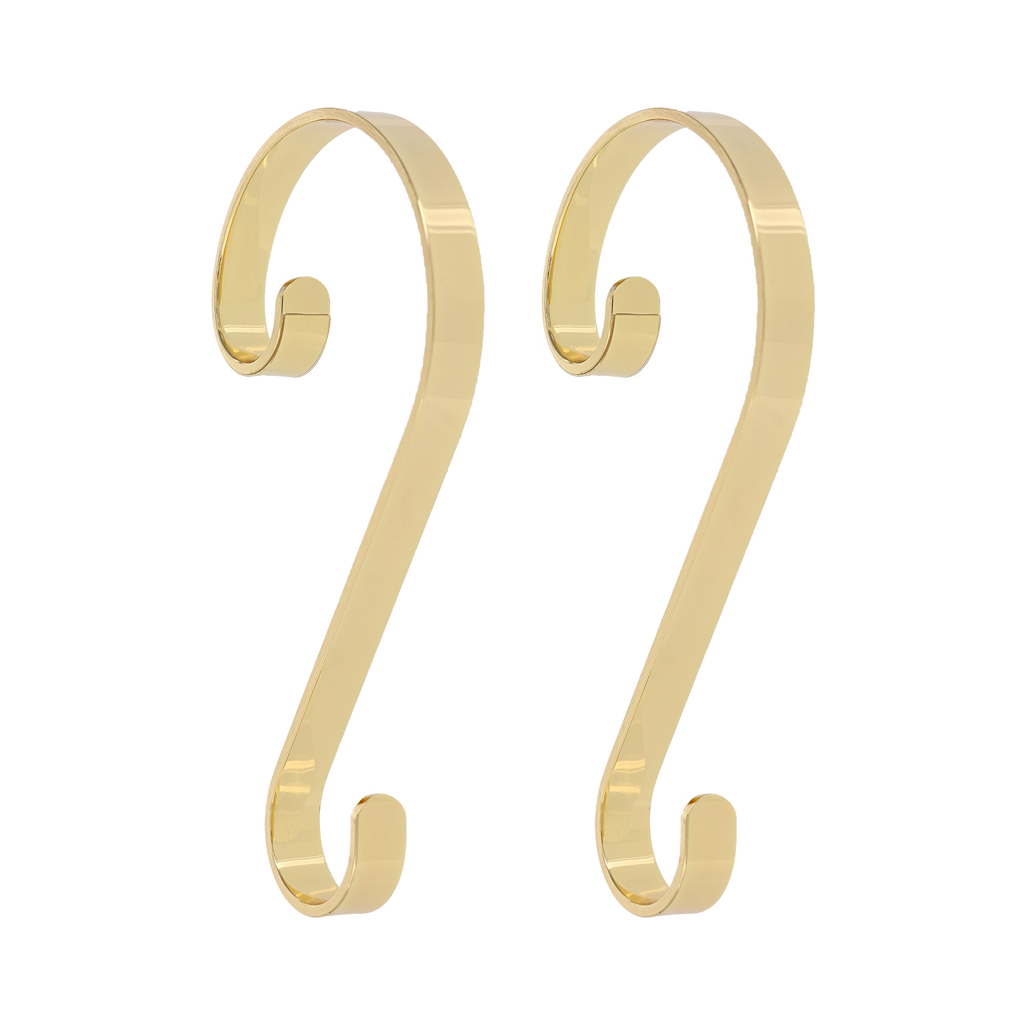 Gold Brass 4-Pack Swivel Stocking Holders