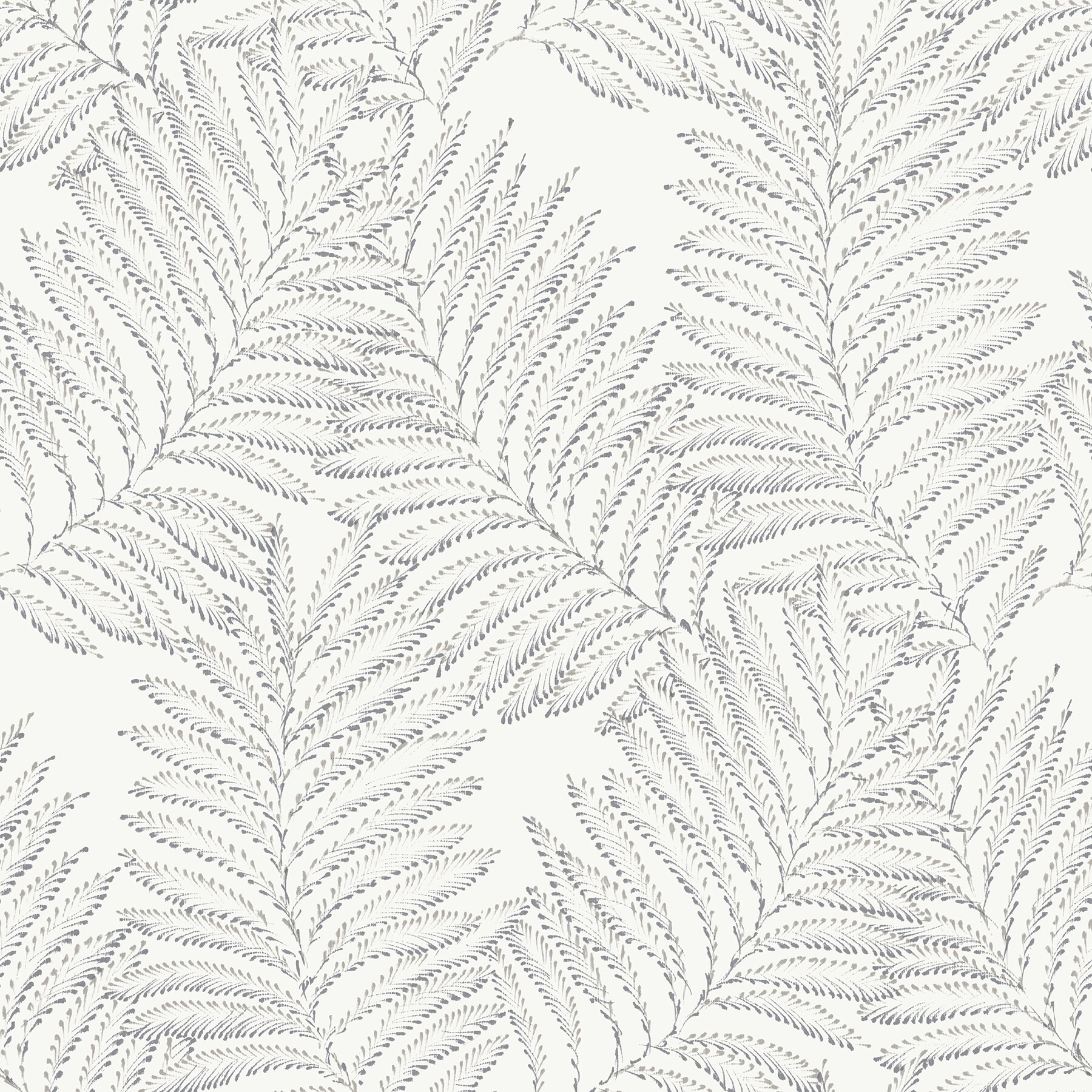 A-Street Prints 2973-90505 Daylight 56.4-Sq. Feet Grey Paper Ivy/Vines Unpasted Wallpaper