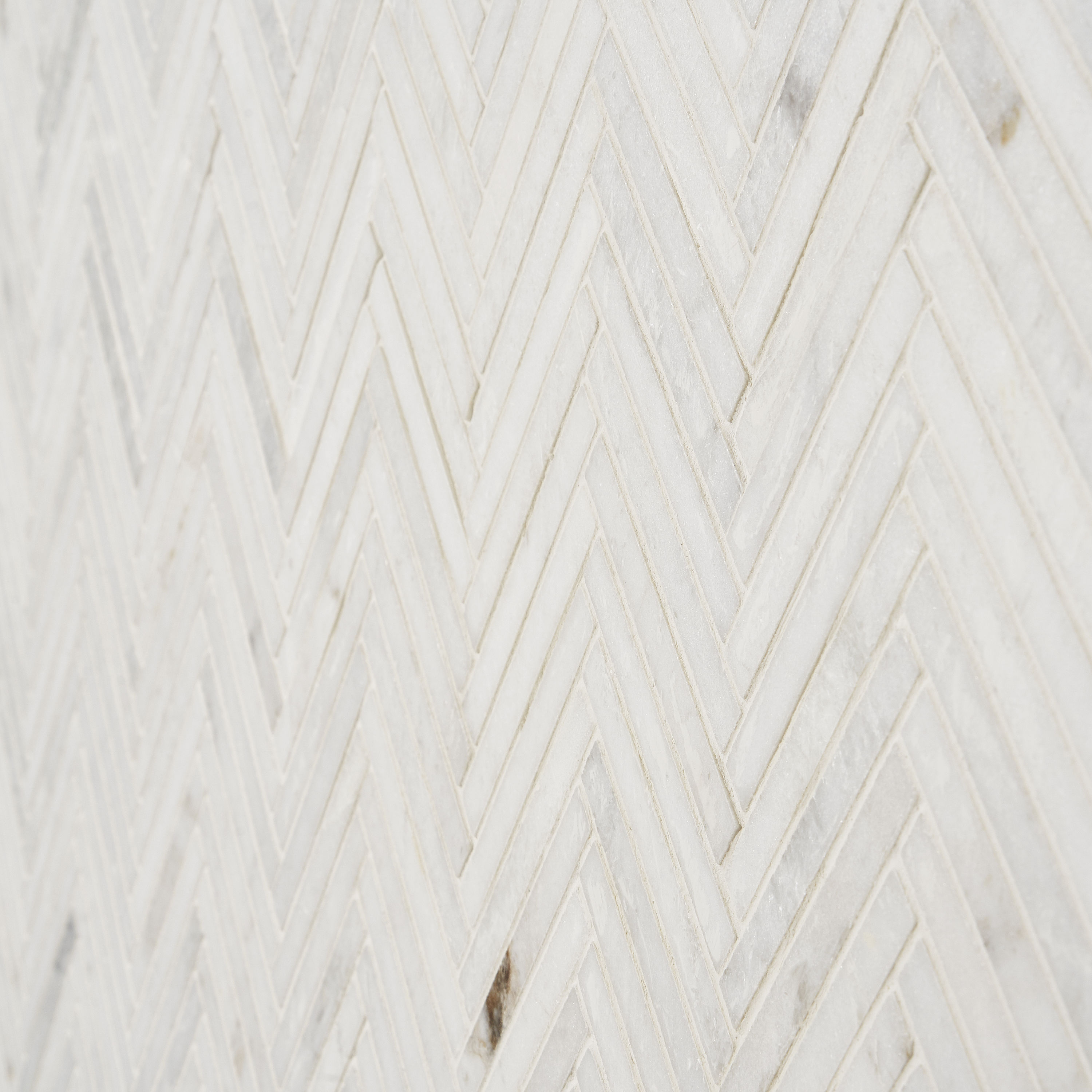 White Herringbone Marble Mosaic Tile for Walls and Floors